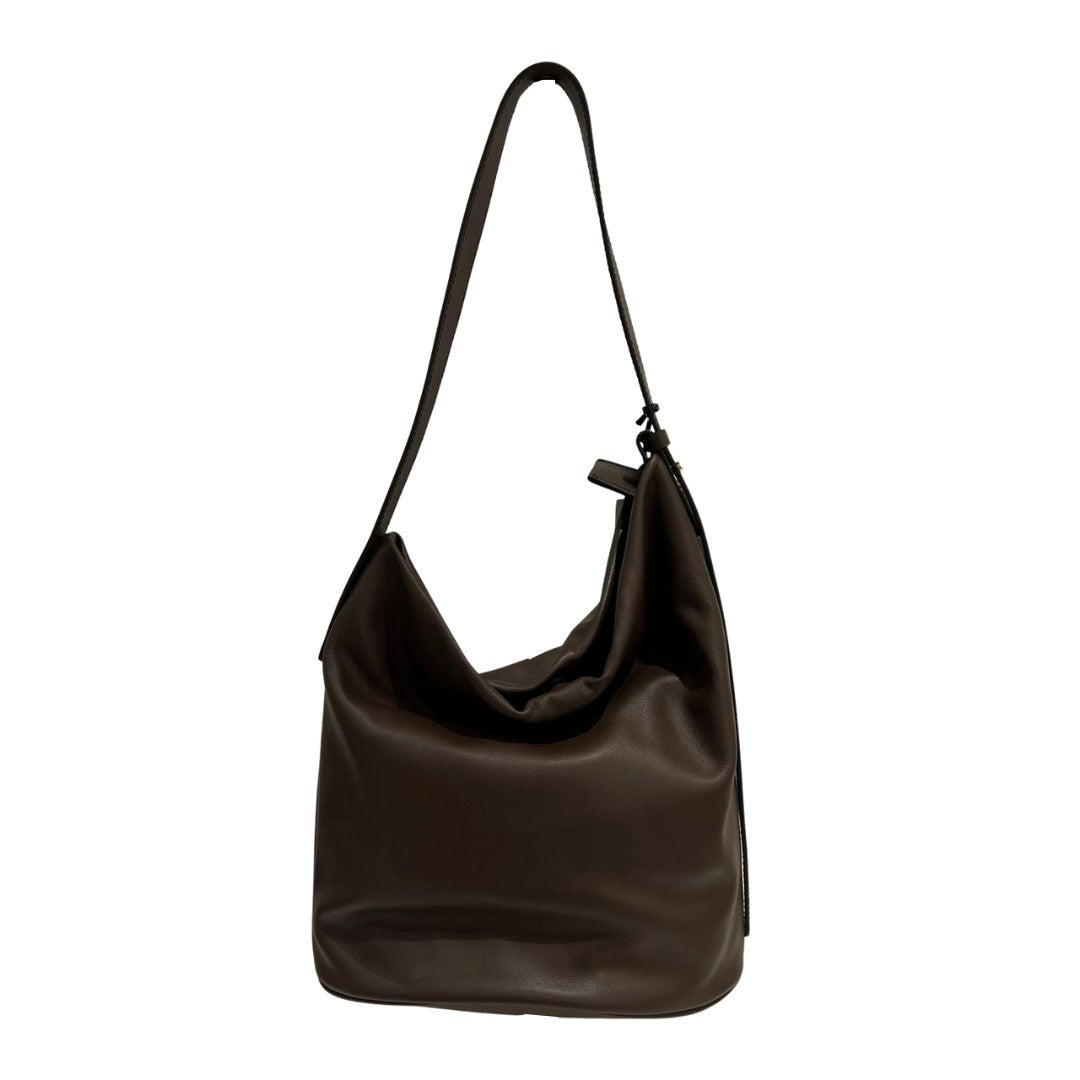 Loristella borsa a spalla in pelle "Carmen" Marrone 3011.CACAO