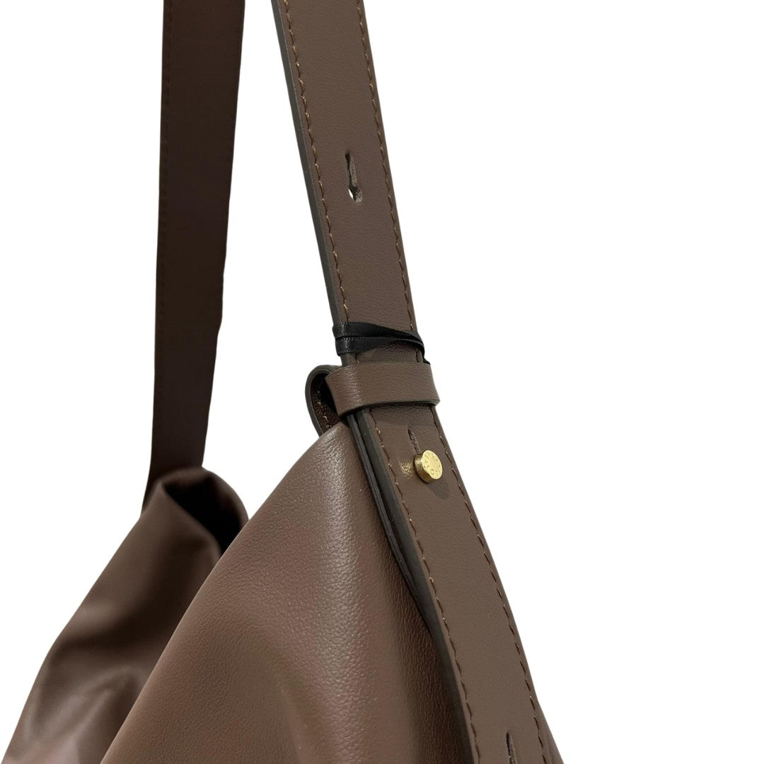 Loristella borsa a spalla in pelle "Carmen" Marrone 3011.CACAO