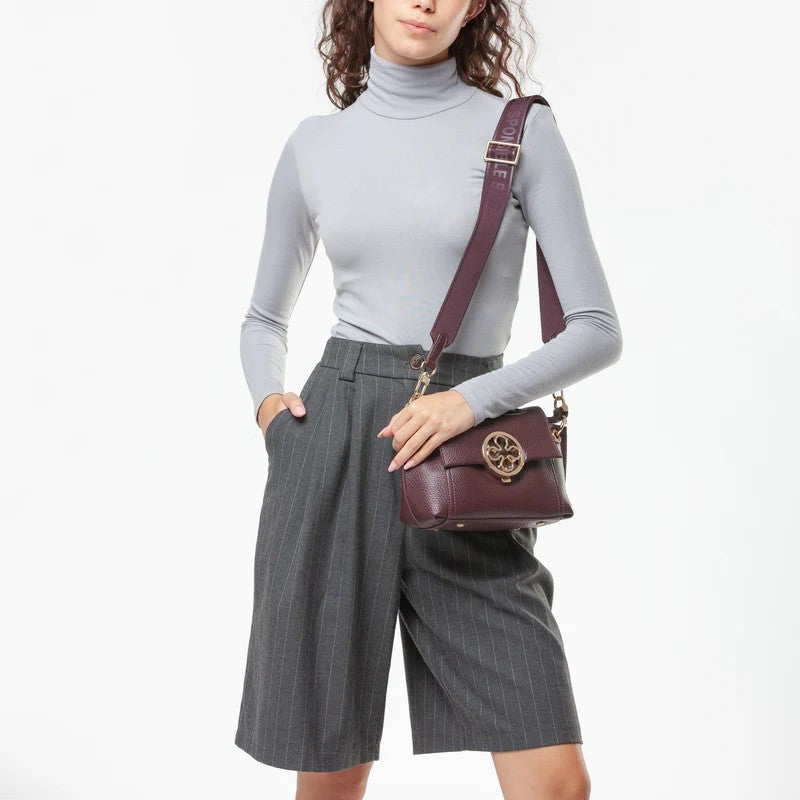 V73 borsa a mano in ecopelle "Federica" Bordeaux 73BS9ER02.BORDEAUX