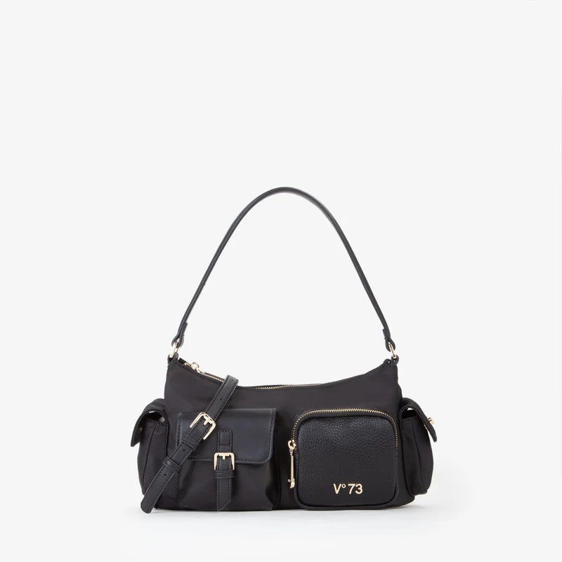 V73 borsa a spalla in ecopelle "Liliana" Nero 73BS9EY02.NERO