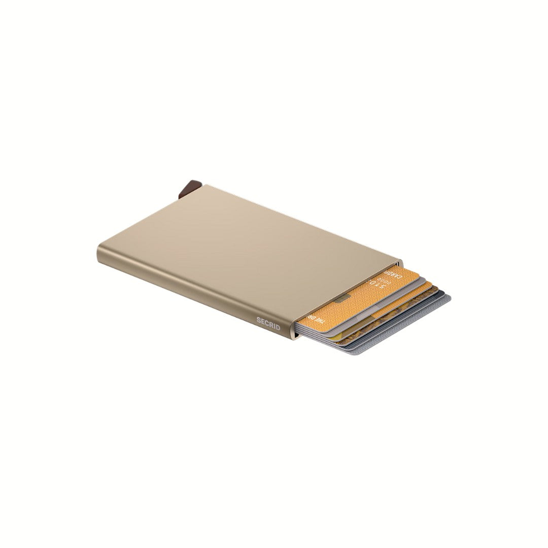 Secrid porta carte di credito in alluminio "Cardprotector" Platino C.CASHMERE