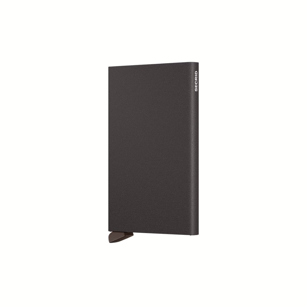 Secrid porta carte di credito in alluminio "Cardprotector Powder" Marrone CP.BROWN