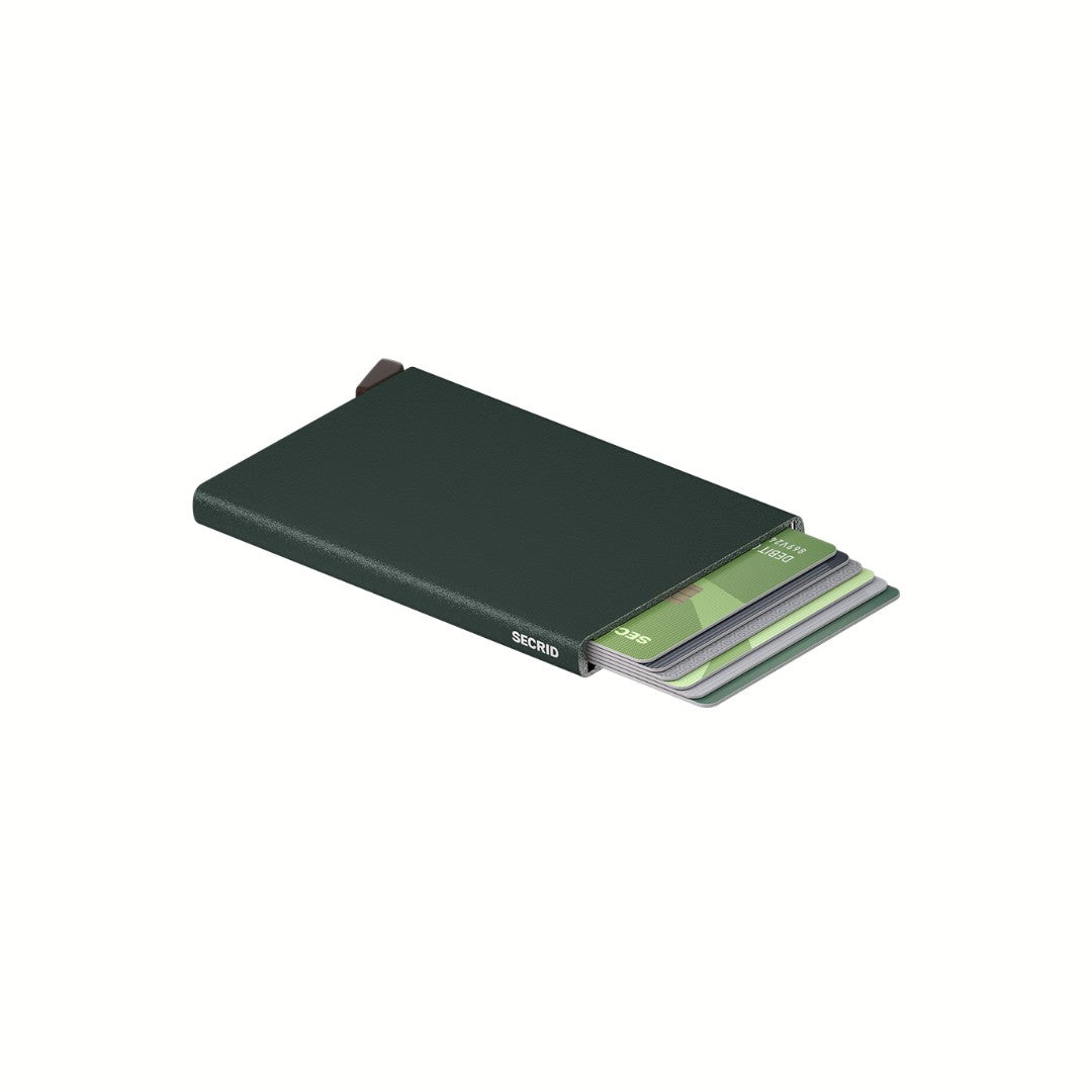 Secrid porta carte di credito in alluminio "Cardprotector Powder" Verde CP.FOREST