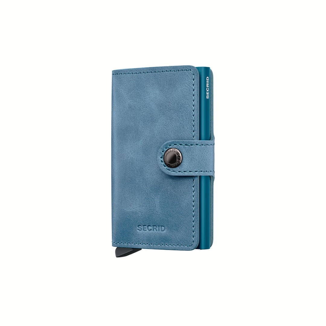Secrid portafogli compatto in alluminio e pelle "Miniwallet Vintage" Arancione MV.ORANGE