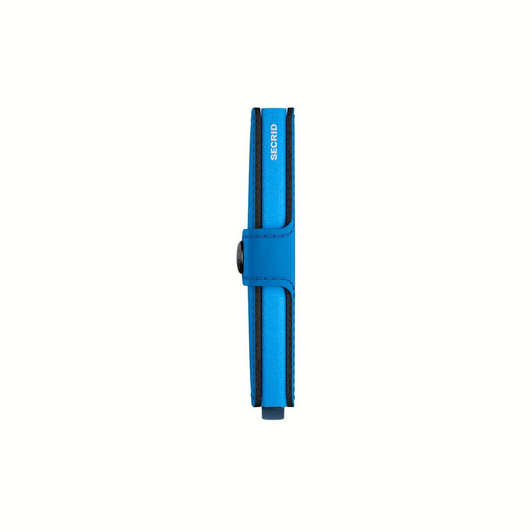 Secrid portafogli compatto in alluminio ed ecopelle "Miniwallet Yard Power" Azzurro MYP.ULTRA BLUE