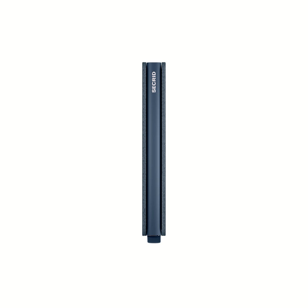 Secrid portafogli compatto in alluminio e pelle "Slimwallet Original" Blu SO.NAVY & NAVY