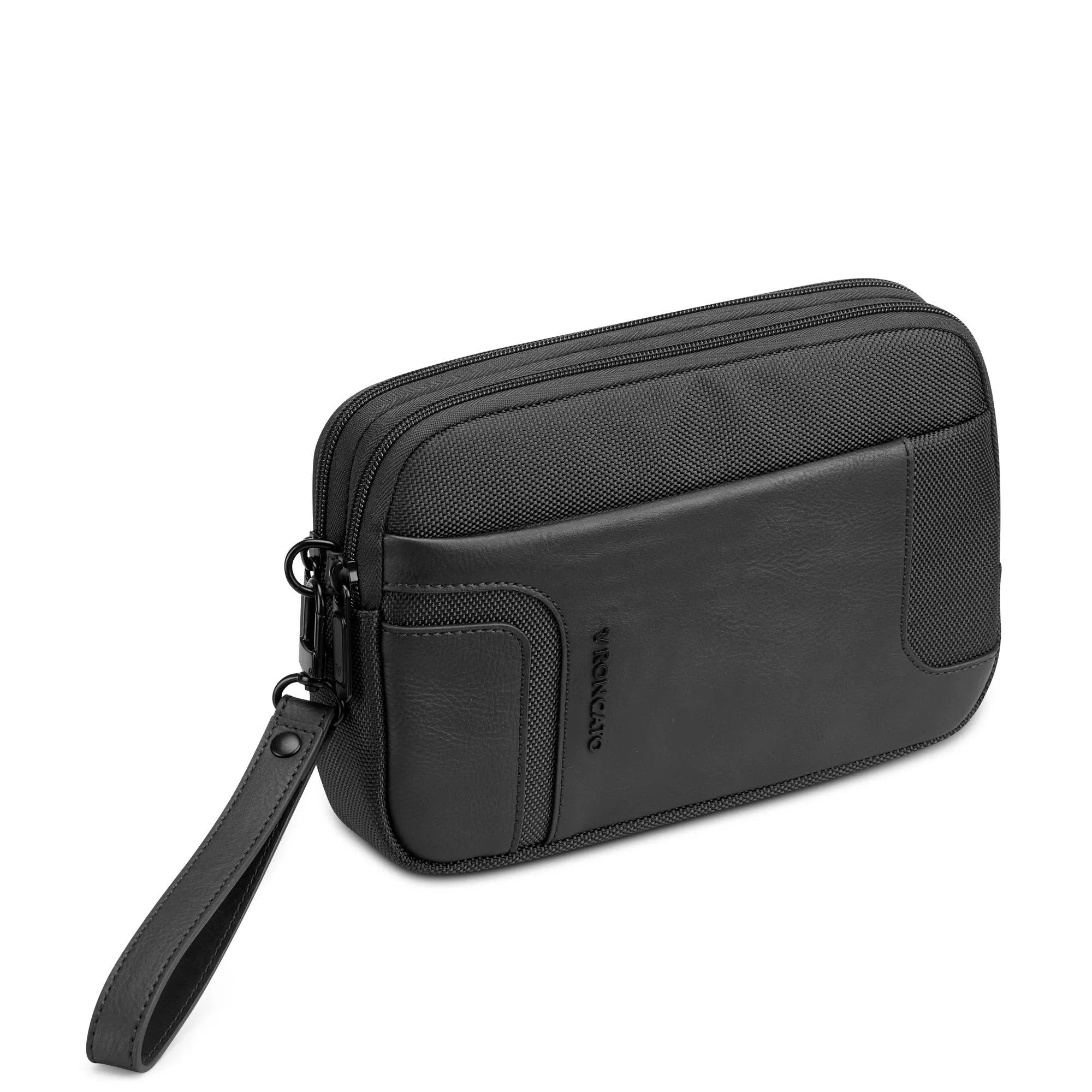 Roncato pochette in pelle "Panama 4 Nero 400898.01 NERO