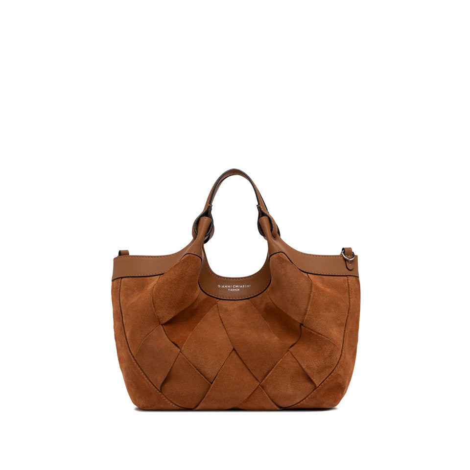 Gianni Chiarini borsa a mano in camoscio "Dua" Cuoio BS12349 INT-CM.1478 CARAMEL