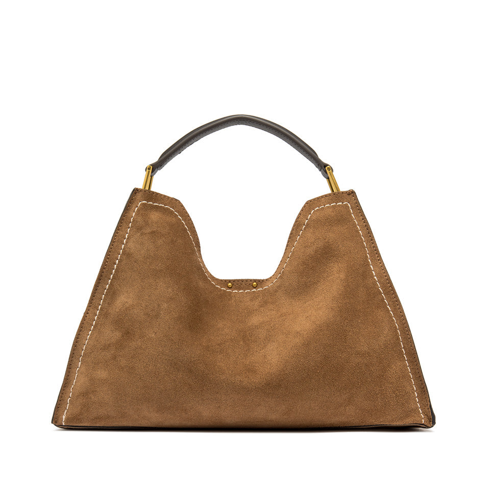 Gianni Chiarini borsa a mano in camoscio "Aurora" Cuoio BS12286 CM-PLMCP.1478 CARAMEL