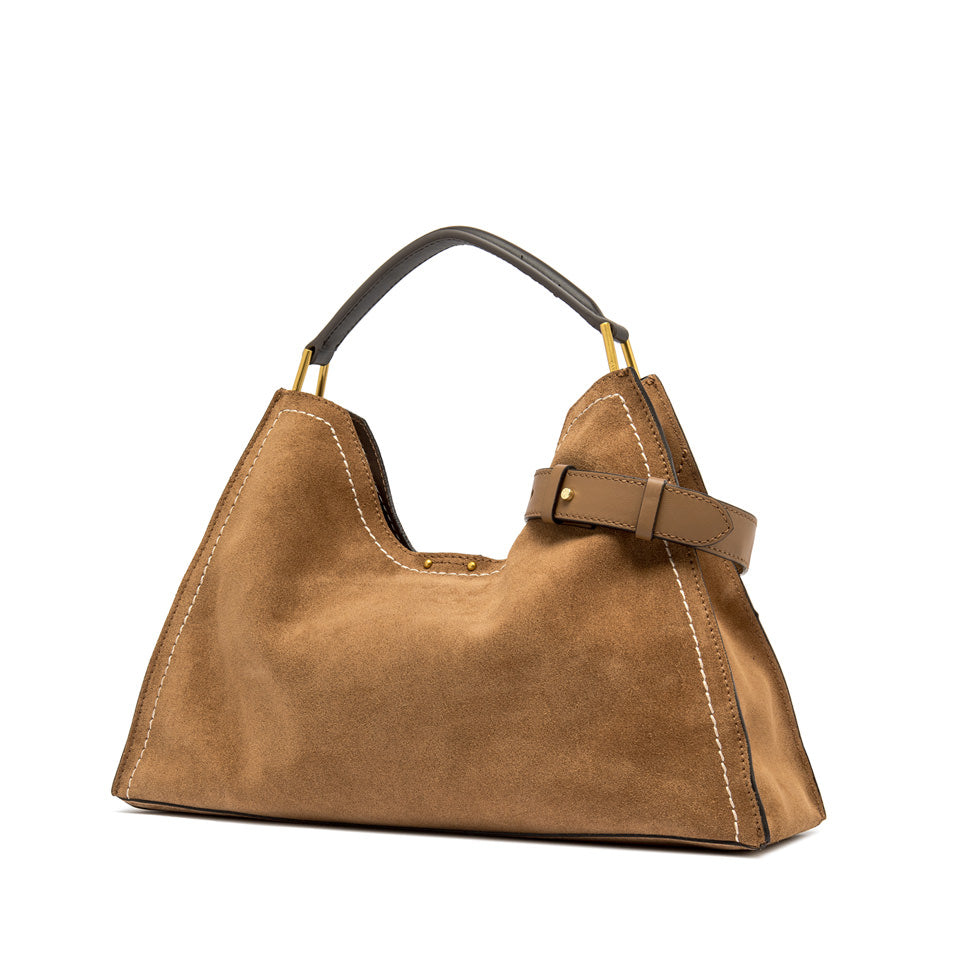 Gianni Chiarini borsa a mano in camoscio "Aurora" Cuoio BS12286 CM-PLMCP.1478 CARAMEL