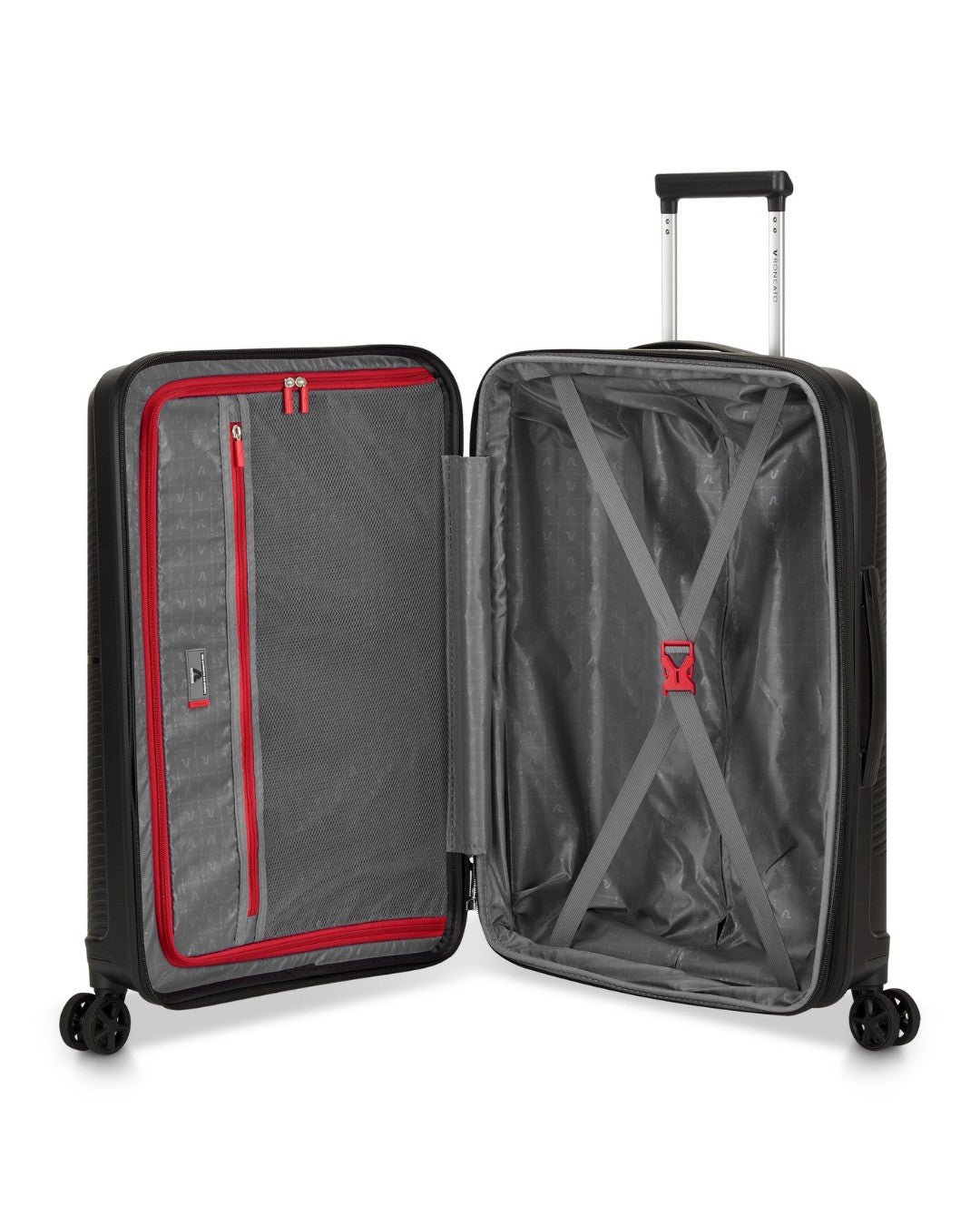 Roncato trolley medio in polipropilene "Storm" Nero 419412.01 NERO