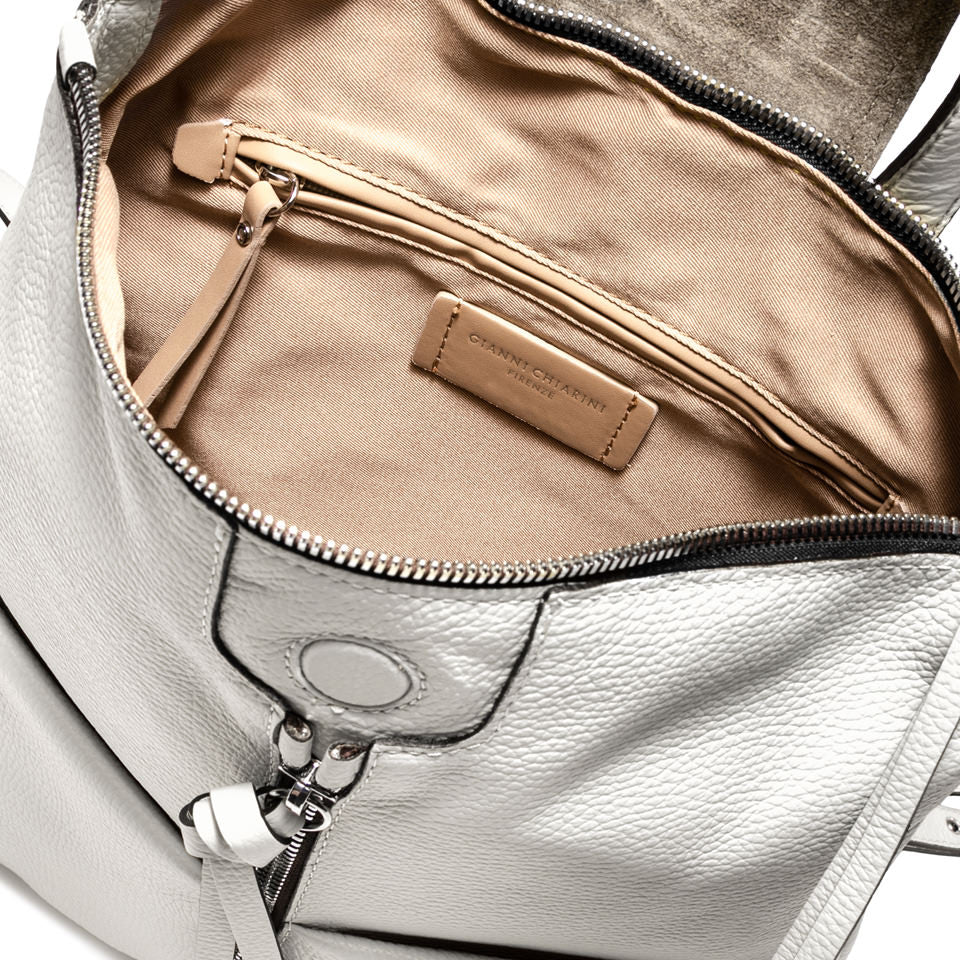 Gianni Chiarini zaino in pelle "Giada" Bianco ZN7040COMM-GRN.3890 MARBLE