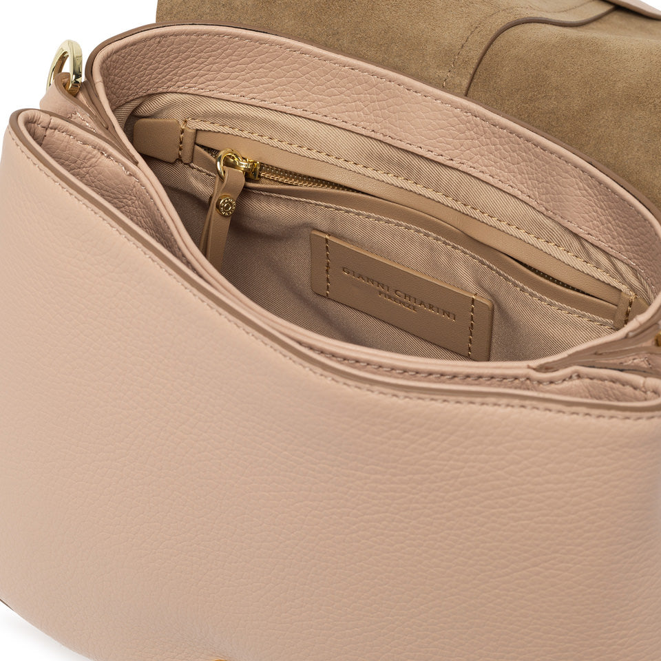 Gianni Chiarini borsa a tracolla in pelle "Helena Round" Cipria BS6036COMM GRN-NAOP.14363 PINK