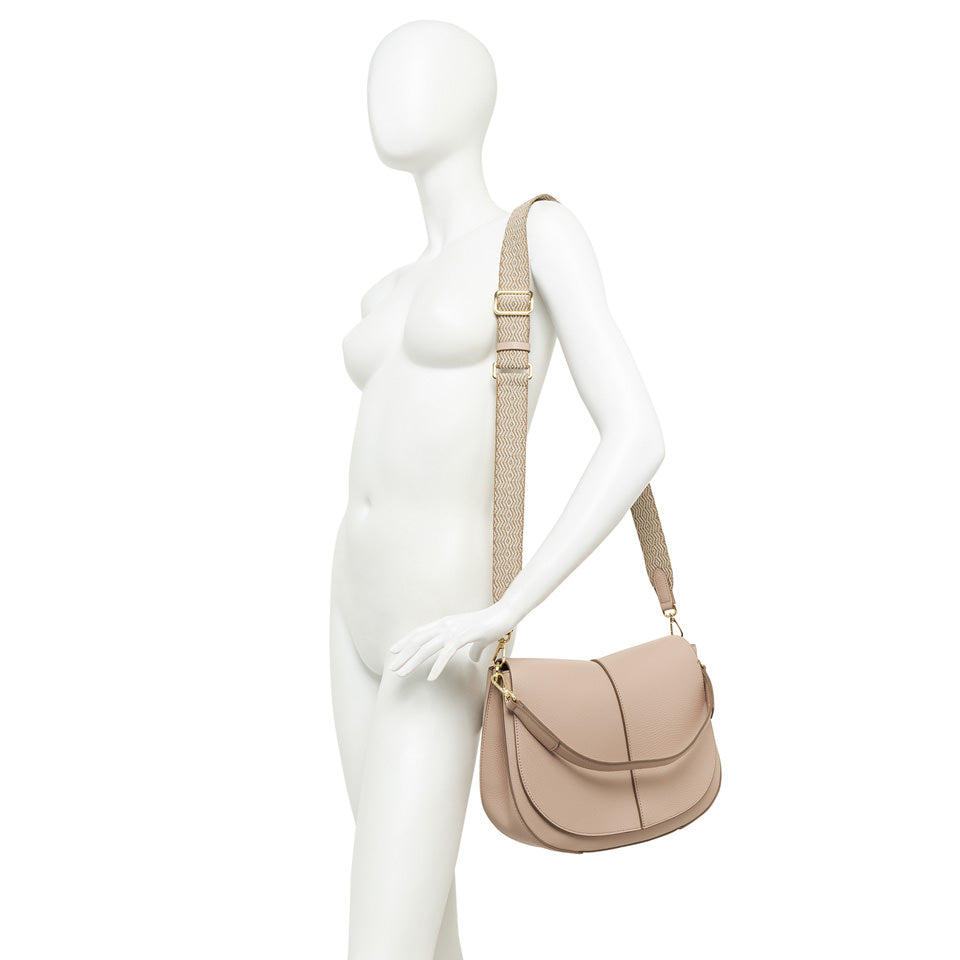 Gianni Chiarini borsa a spalla in pelle "Helena Round" Rosa BS6037COMM GRN-NAOP.14363 PINK