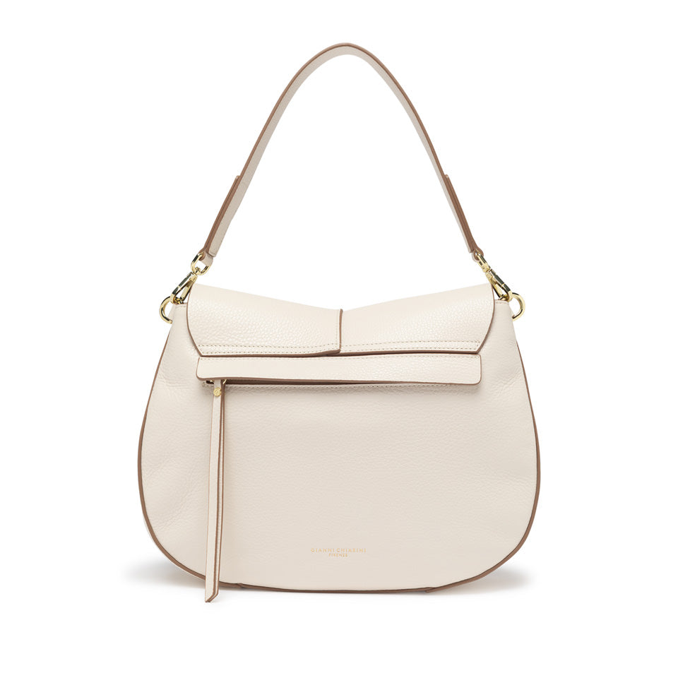 Gianni Chiarini borsa a spalla in pelle "Helena Round" Bianco BS6037COMM GRN-NAOP.3890 MARBL