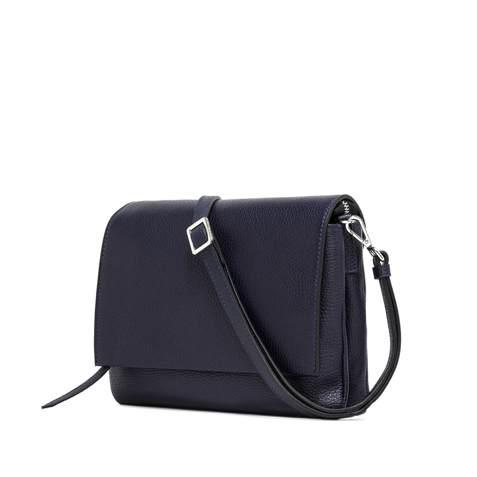 Gianni Chiarini borsa a tracolla in pelle "Three" Blu BS4364COMM GRN.0208 NAVY