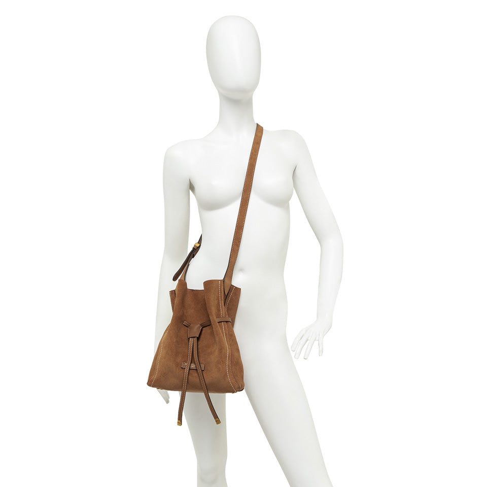 Gianni Chiarini borsa secchiello in camoscio "Sienna" Cuoio BS11786 CM-PL.1478 CARAMEL