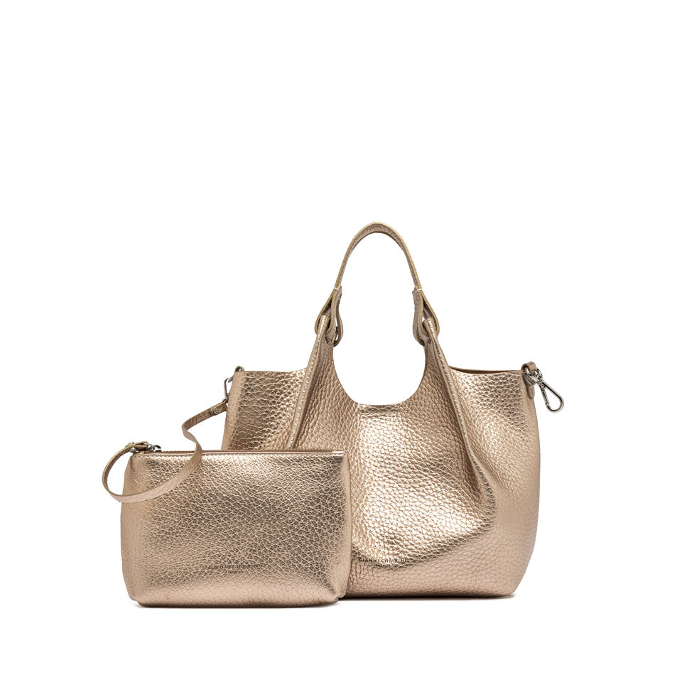 Gianni Chiarini borsa a mano in pelle "Dua" Platino BS9719RNGDBL.14368 MIRAGE-CLAY