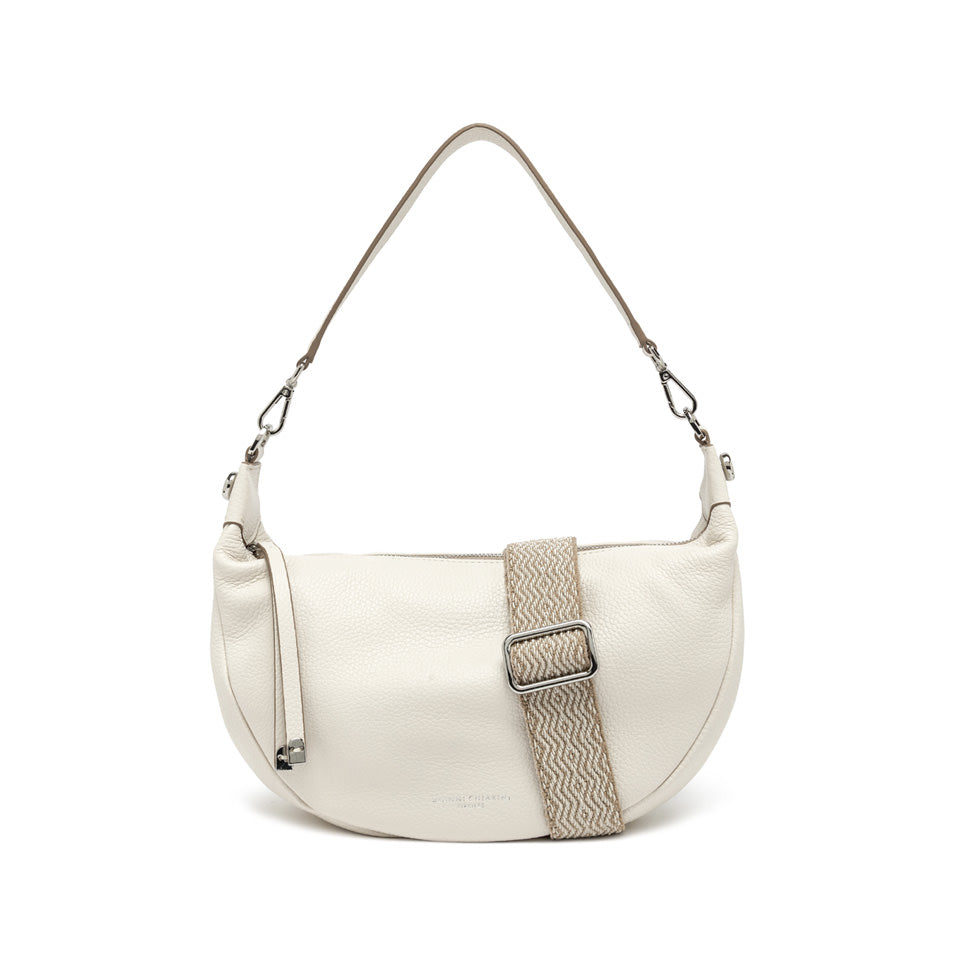 Gianni Chiarini borsa a spalla in pelle "Aisha" Bianco BS11550COMM GRN-NA.3890 MARBLE