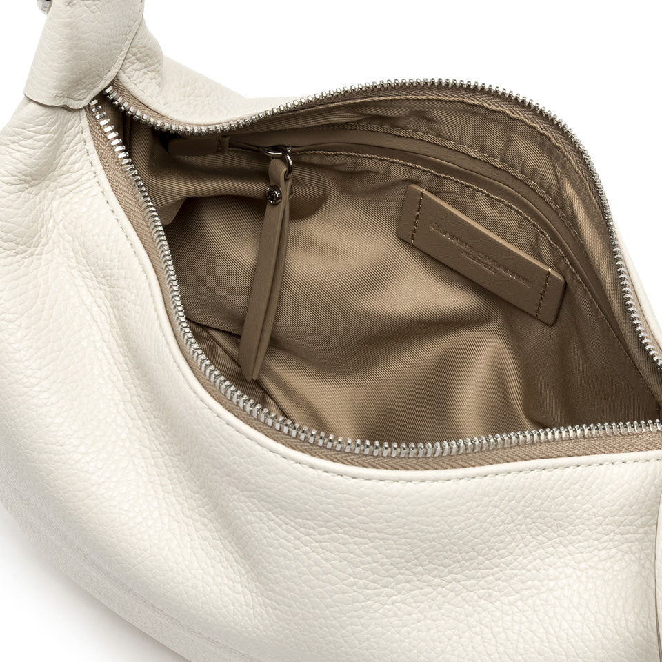 Gianni Chiarini borsa a spalla in pelle "Aisha" Bianco BS11550COMM GRN-NA.3890 MARBLE
