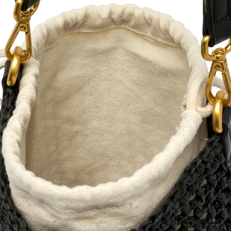 Gianni Chiarini borsa secchiello in tessuto "Nefeli" Nero BS11951 COMM STR-CRCH.001 NERO