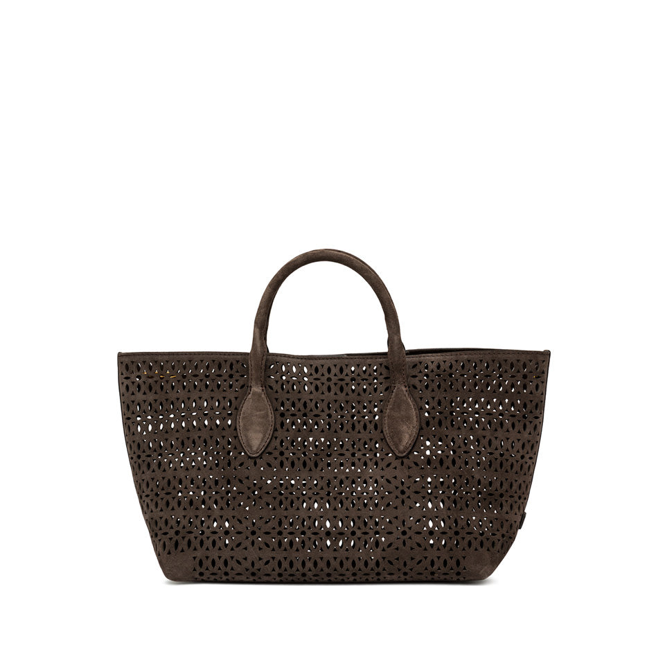 Gianni Chiarini borsa a mano in camoscio "Mashup" Marrone BS11836 CMLSR.974 MOKA
