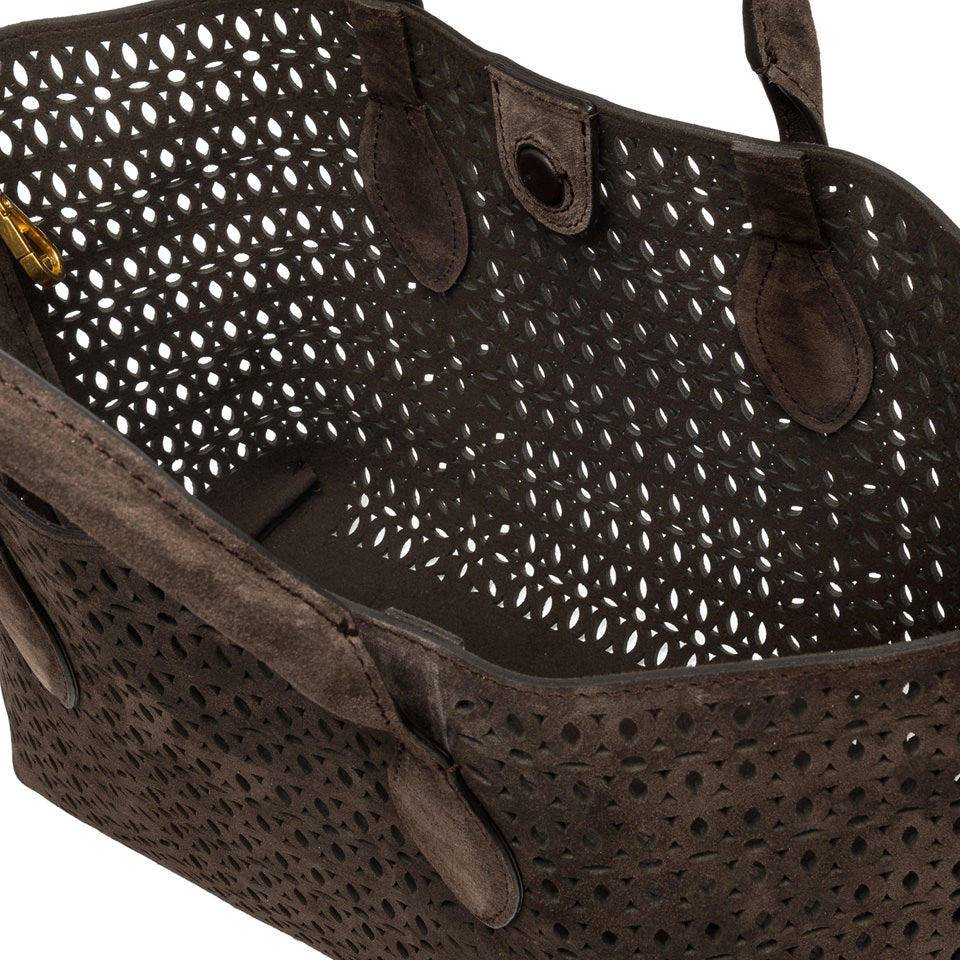 Gianni Chiarini borsa a mano in camoscio "Mashup" Marrone BS11836 CMLSR.974 MOKA