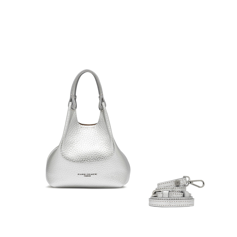 Gianni Chiarini borsa a mano in pelle "Dua" Argento BS9718RNGDBL.14369 SILVER-CLAY