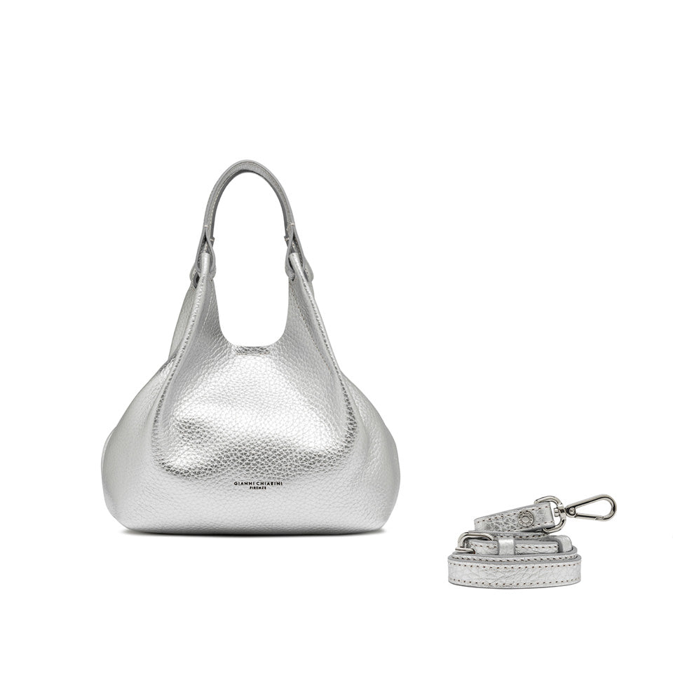 Gianni Chiarini borsa a mano in pelle "Dua" Argento BS9719RNGDBL.14369 SILVER-CLAY