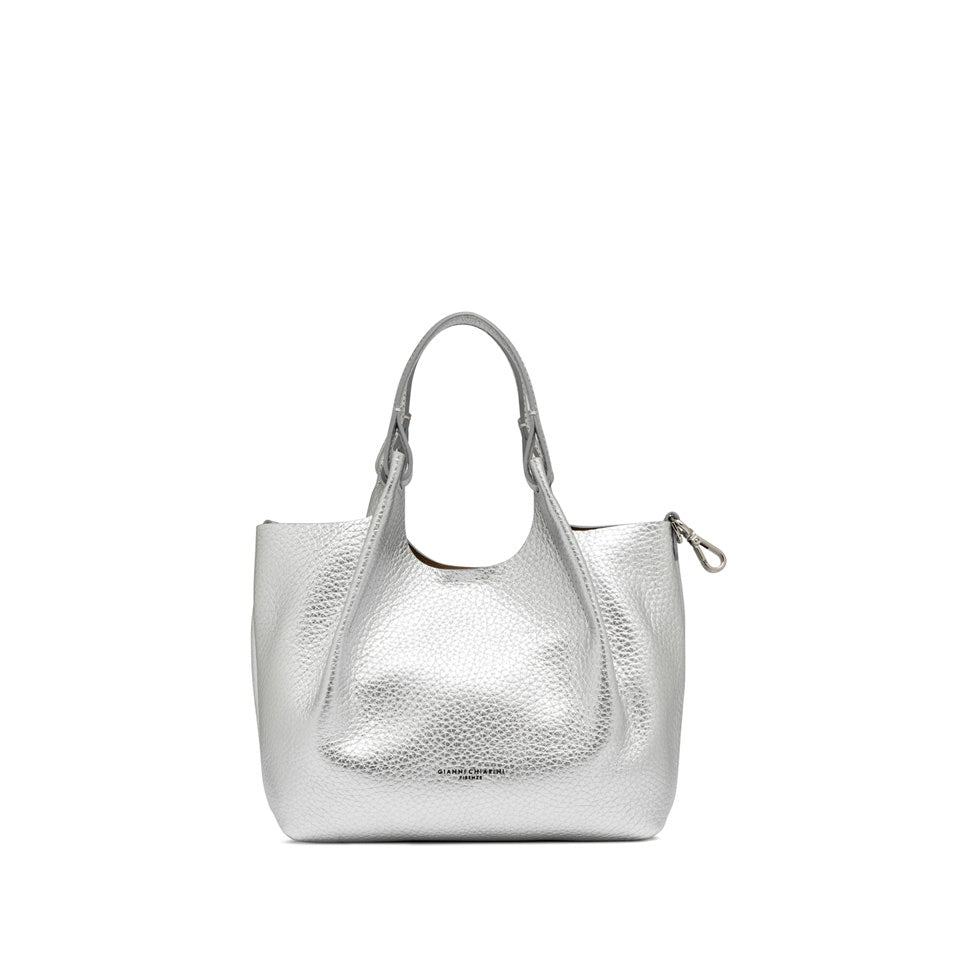 Gianni Chiarini borsa a mano in pelle "Dua" Argento BS9719RNGDBL.14369 SILVER-CLAY