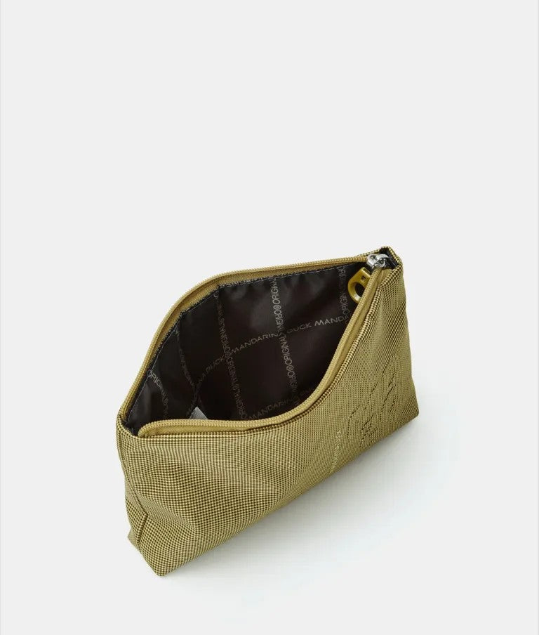 Mandarina Duck necessaire in tessuto "MD20" Verde QMMN9.020 PISTACCHIO