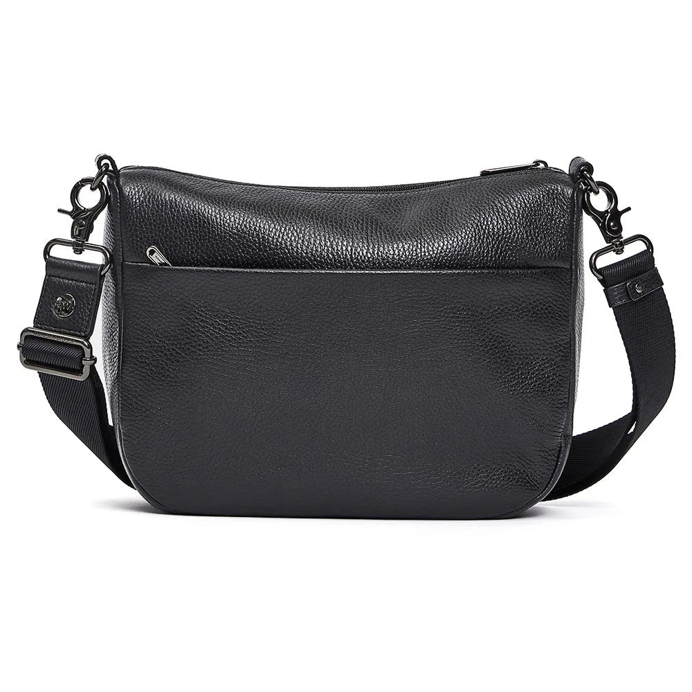 Mandarina Duck borsa a tracolla in pelle "Mellow Leather" Nero FZT79.001 NERO