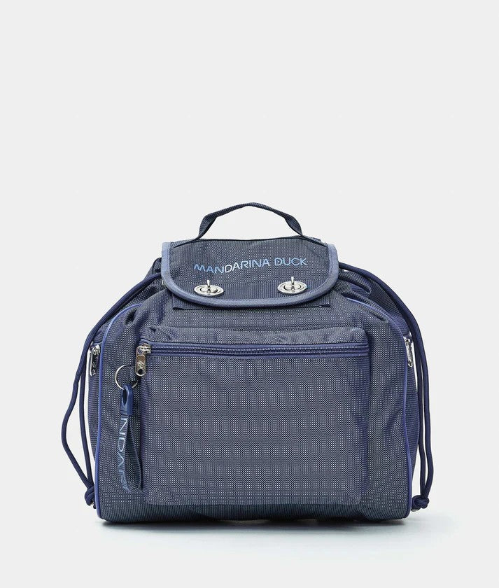 Mandarina Duck zaino in tessuto "Md20" Blu QMT68.07X DEEP BLU
