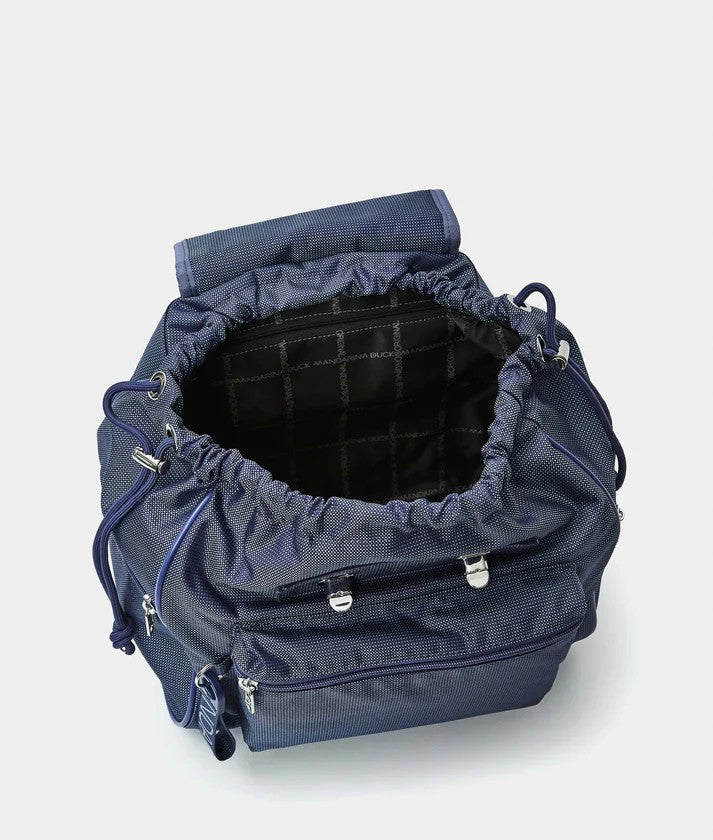 Mandarina Duck zaino in tessuto "Md20" Blu QMT68.07X DEEP BLU