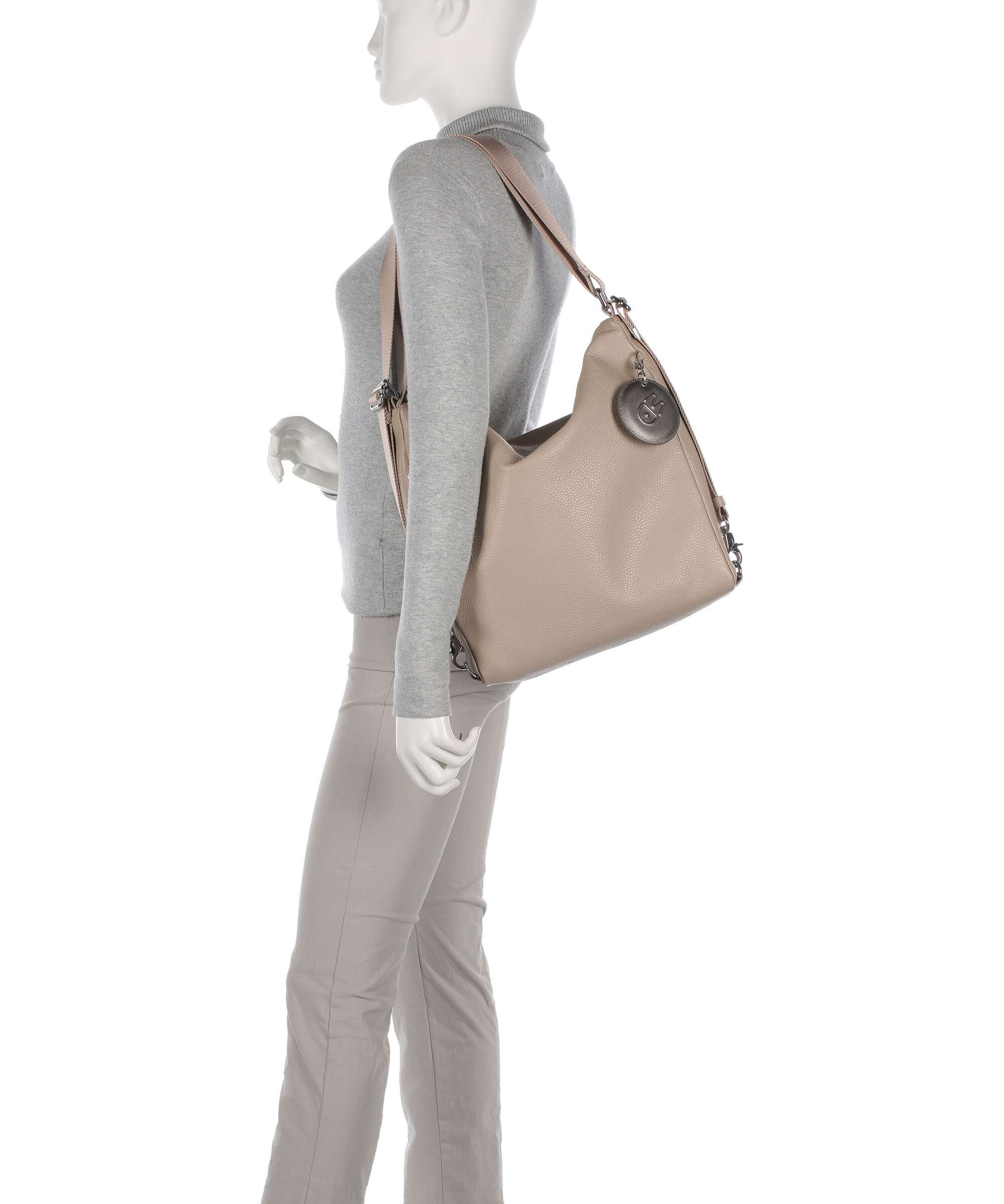 Mandarina Duck borsa zaino in pelle "Mellow Leather" Tortora FZT72.A28 WARM TAUPE