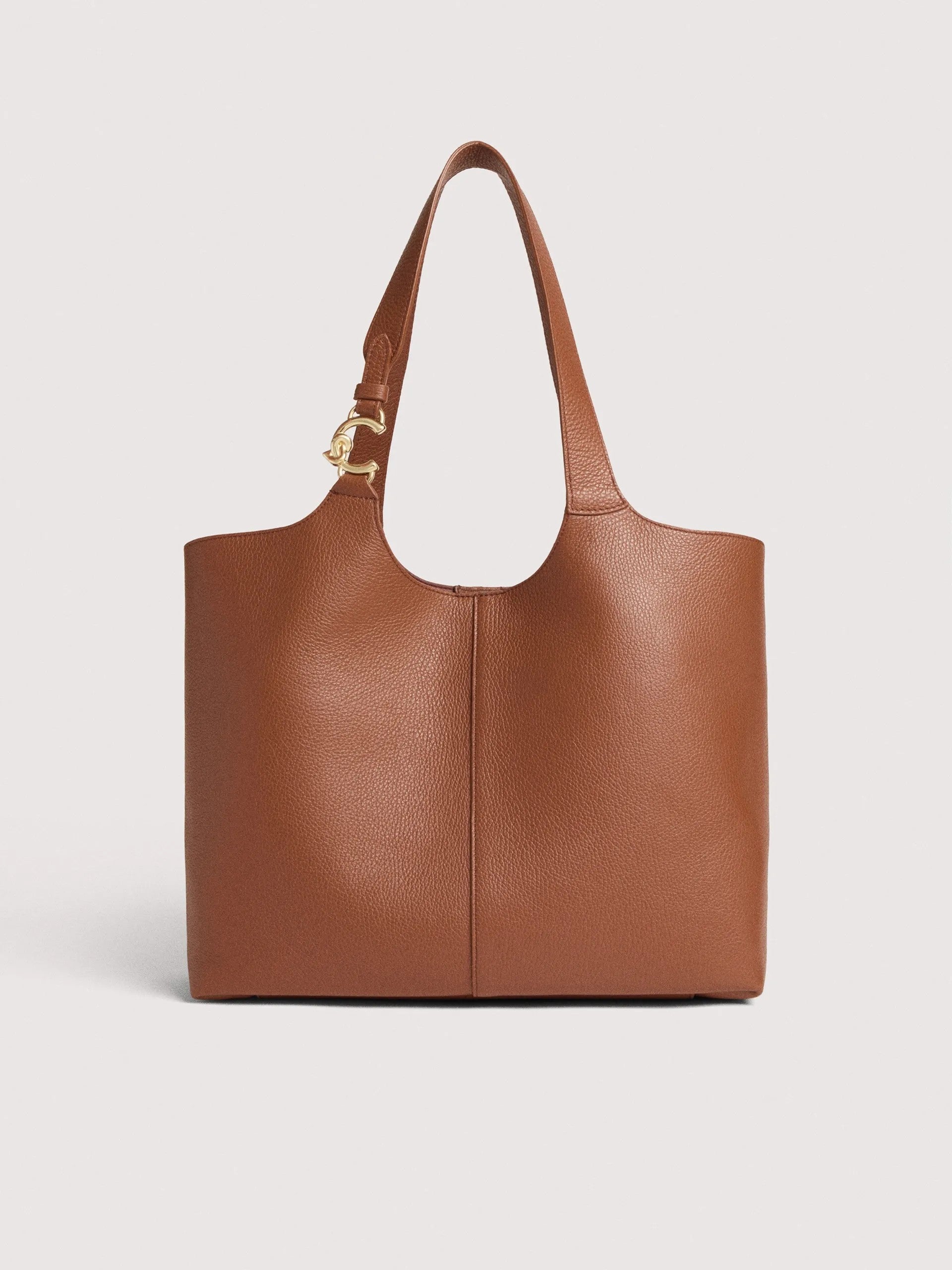 Coccinelle borsa shopping in pelle "C-Easy" Cuoio E1SHA110101.W11 COGNAC