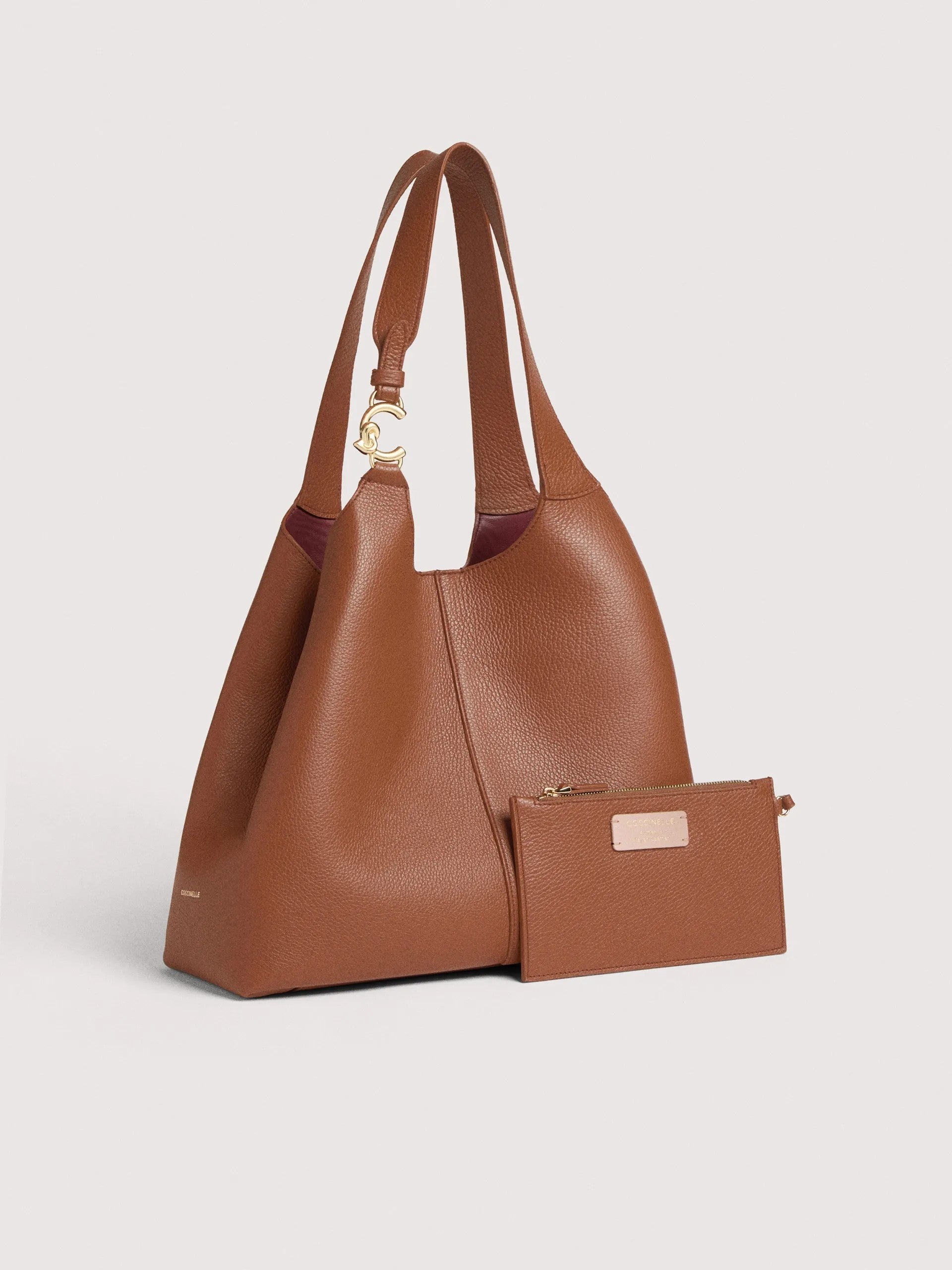 Coccinelle borsa shopping in pelle "C-Easy" Cuoio E1SHA110101.W11 COGNAC
