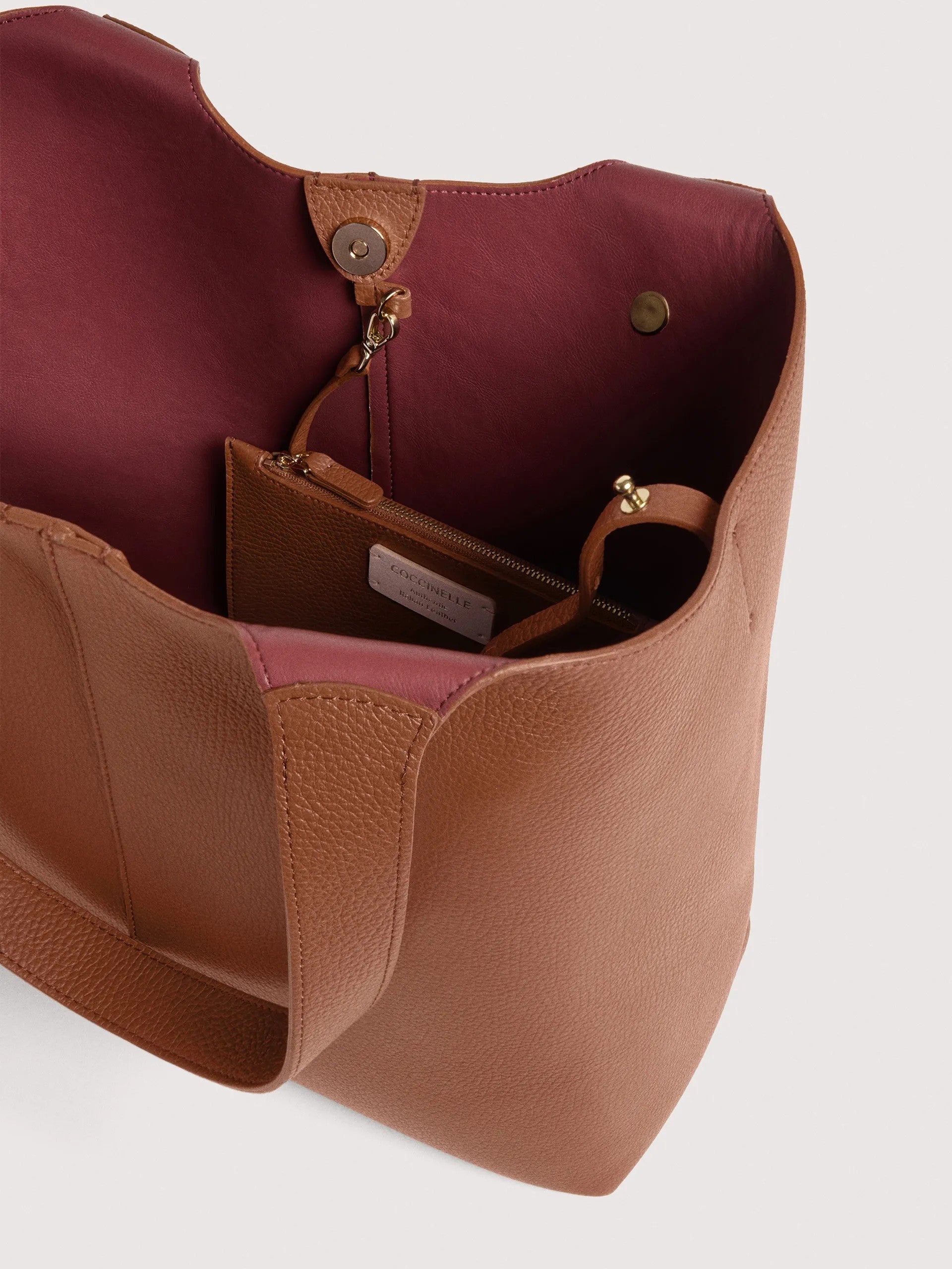 Coccinelle borsa shopping in pelle "C-Easy" Cuoio E1SHA110101.W11 COGNAC