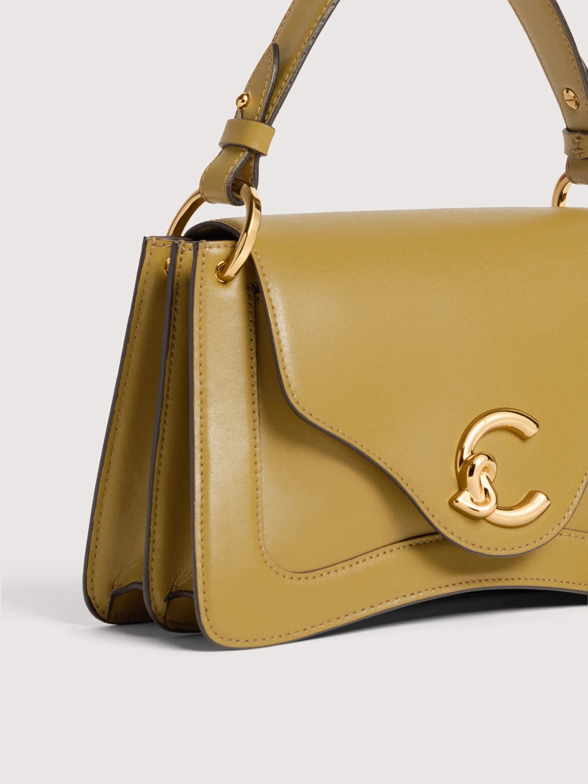 Coccinelle borsa a mano in pelle "C-Me Calf" Verde E1SSK180201.G43 SEAGRASS