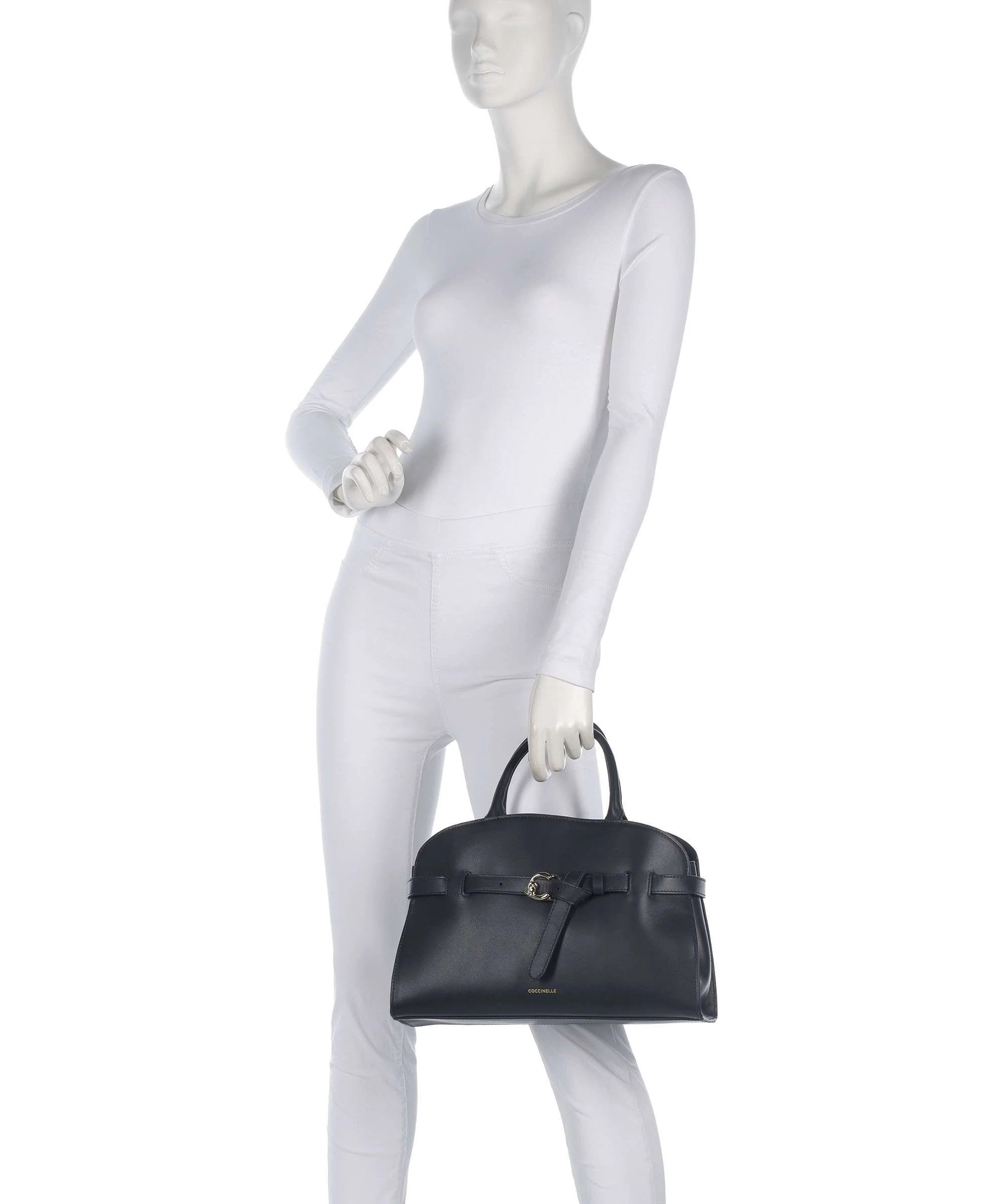 Coccinelle borsa a mano in pelle "Sabine" Blu E1TLA180401.B29 MIDNIGHT BLUE