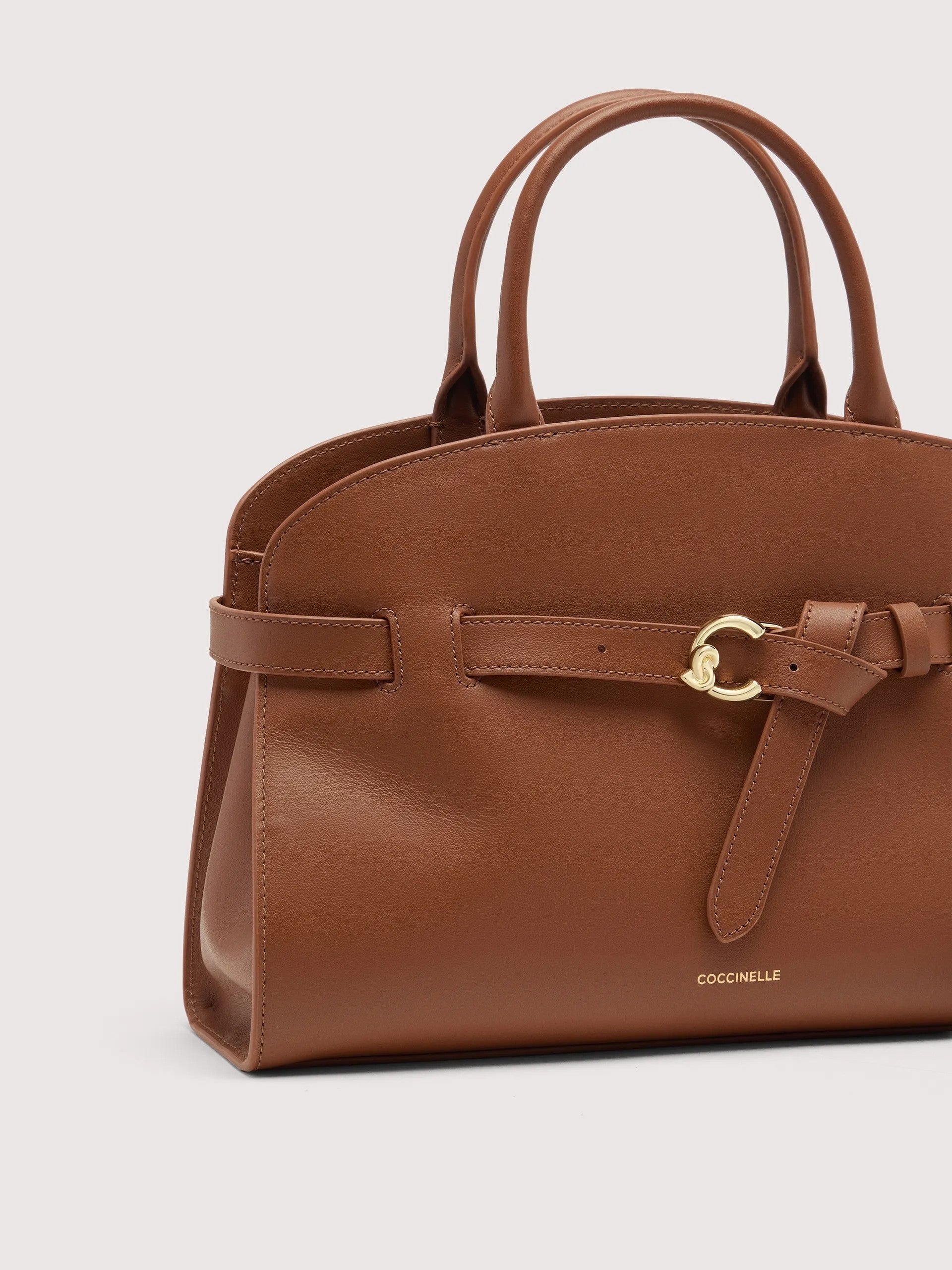Coccinelle borsa a mano in pelle "Sabine" Cuoio E1TLA180401.W11 COGNAC