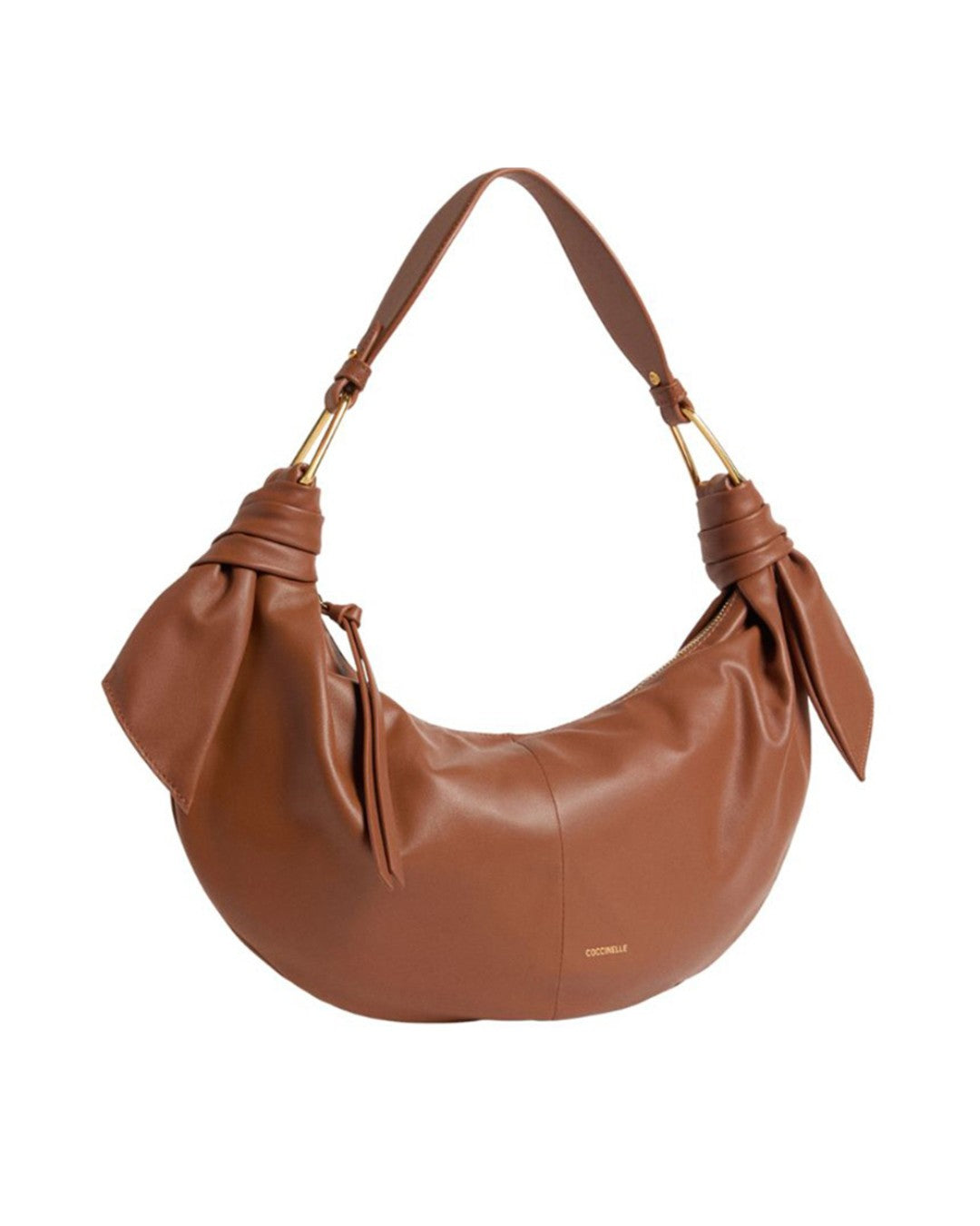 Coccinelle borsa a spalla in pelle "Furoshiki" Cuoio E1U1A130101.W11 COGNAC
