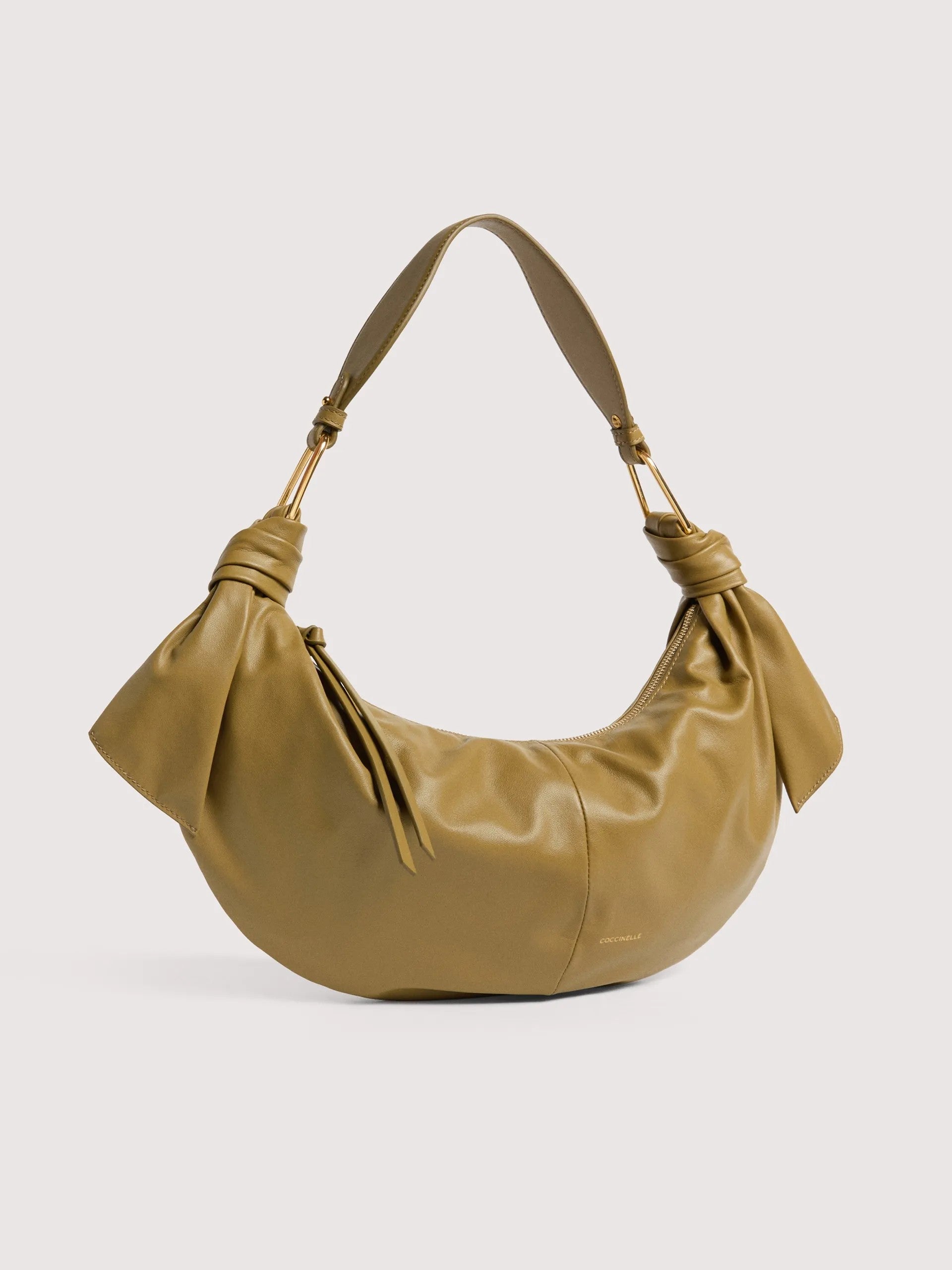 Coccinelle borsa a spalla in pelle "Furoshiki" Verde E1U1A130201.G43 SEAGRASS