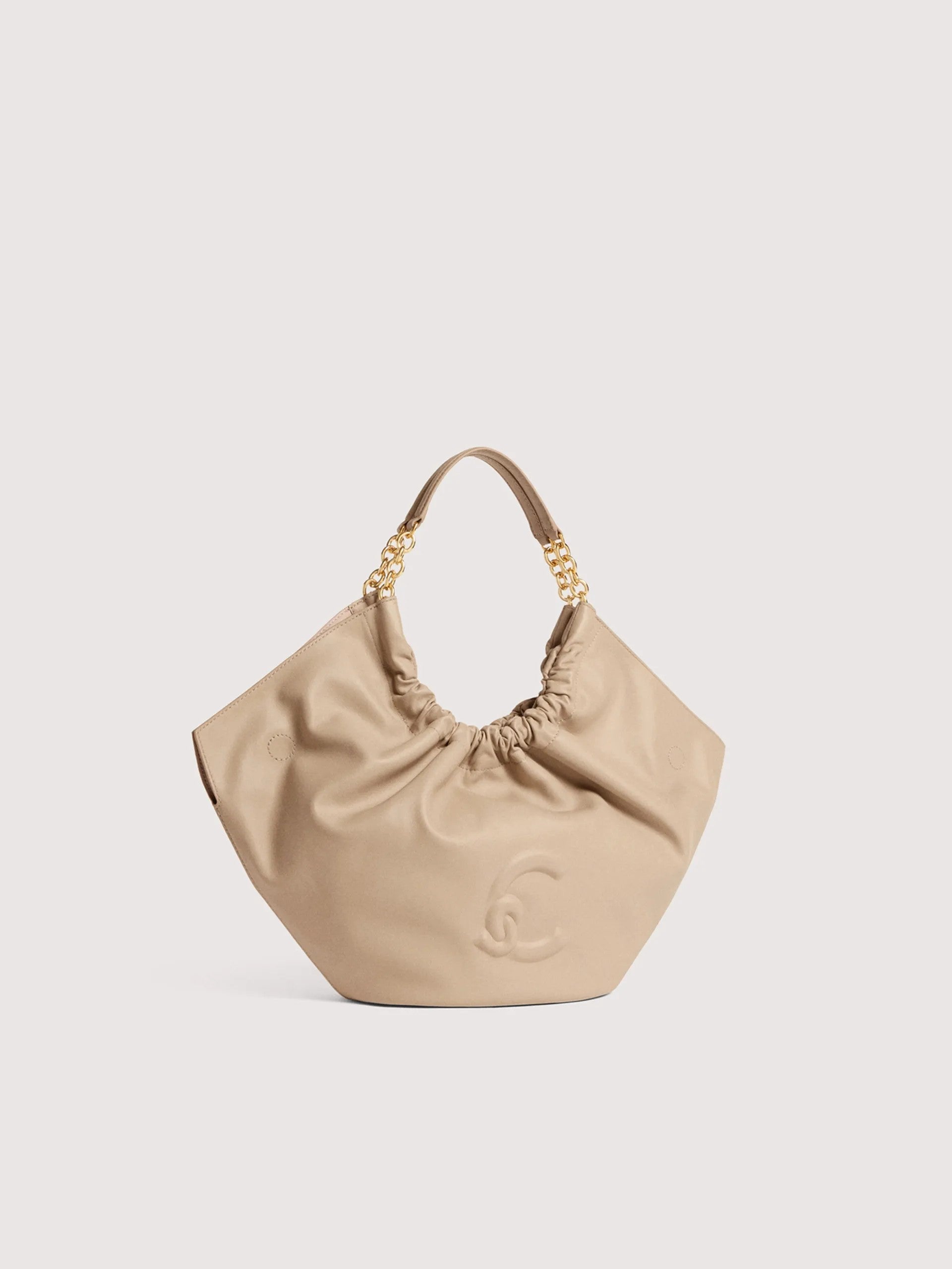 Coccinelle borsa a spalla in pelle "Smash" Avorio E1U5F110201.N64 SANDSHELL