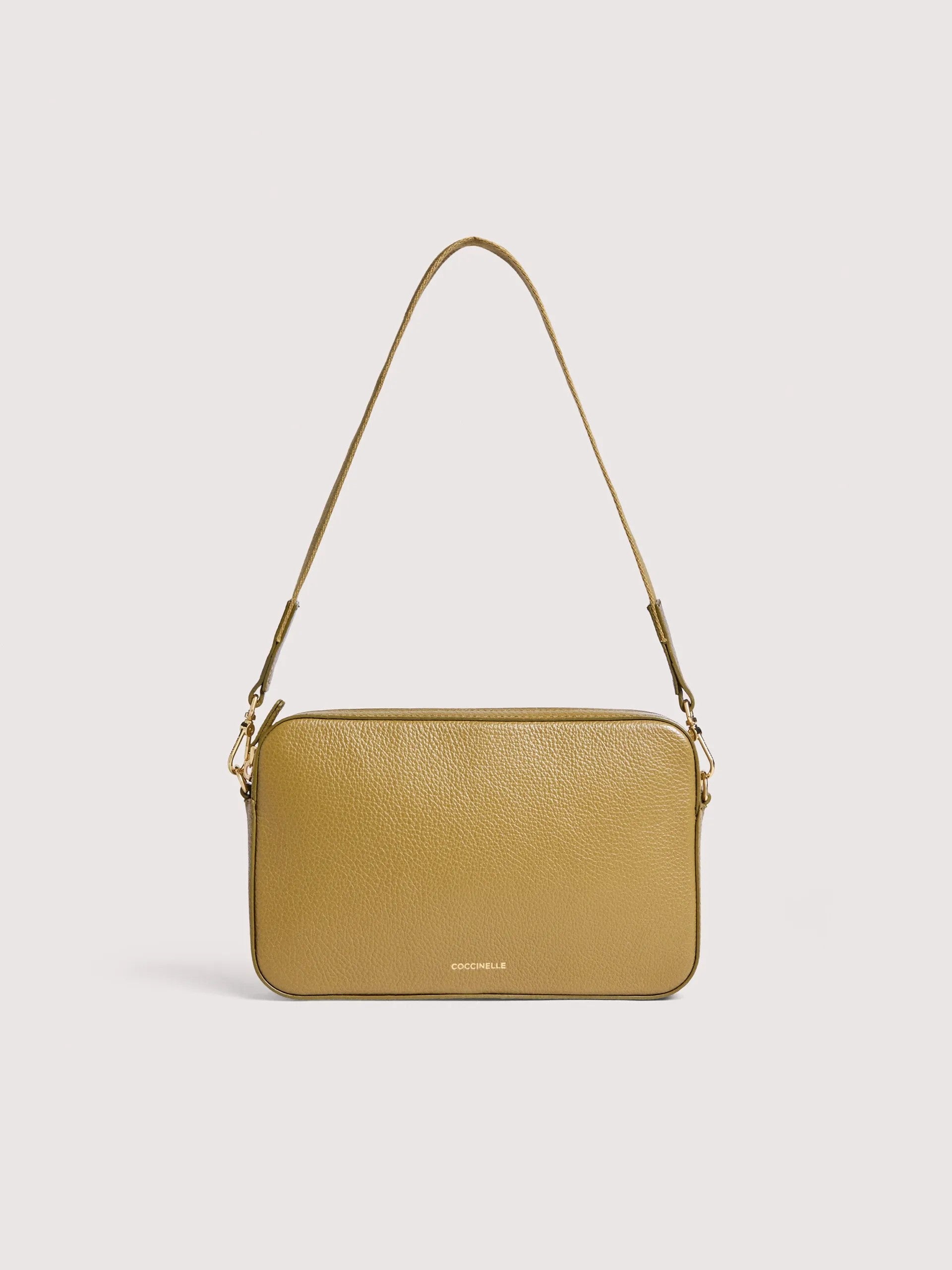 Coccinelle borsa a spalla in pelle "Tebe" Verde E5MN5520101.G43 SEAGRASS