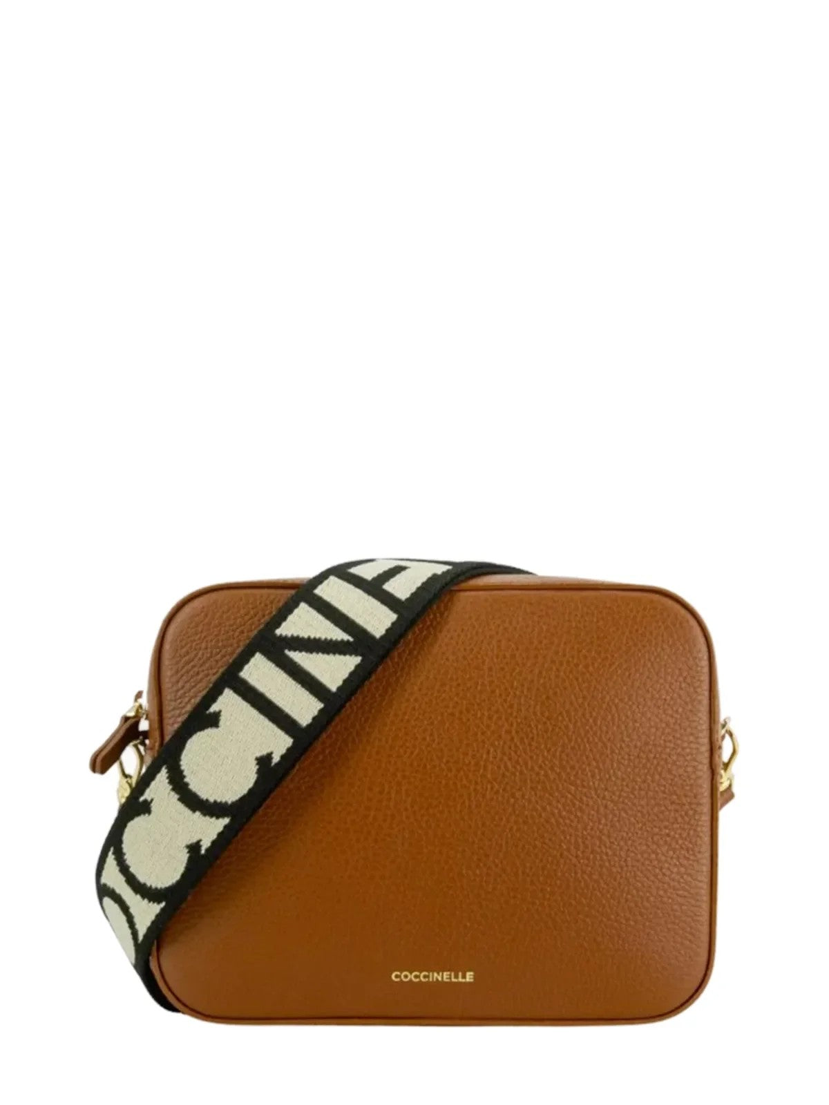 Coccinelle borsa a tracolla in pelle "Tebe" Cuoio E5MN555M301.W11 COGNAC