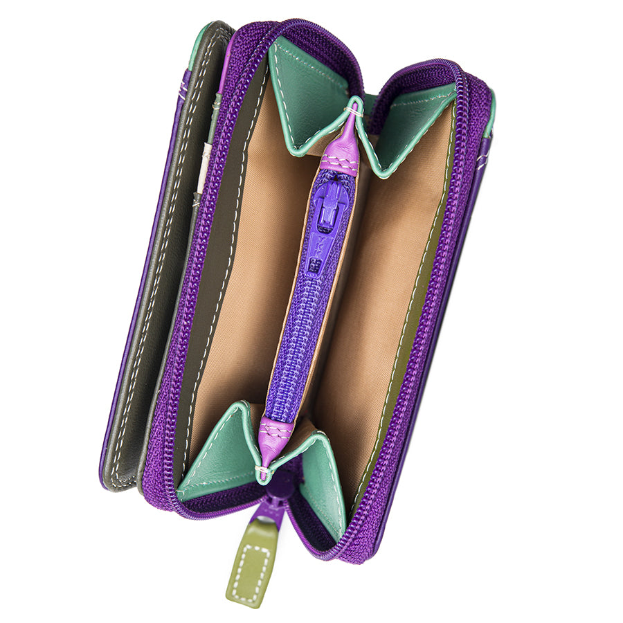 Mywalit portafogli piccolo in pelle "Classic" Multicolor 226.189 ORCHIDEA