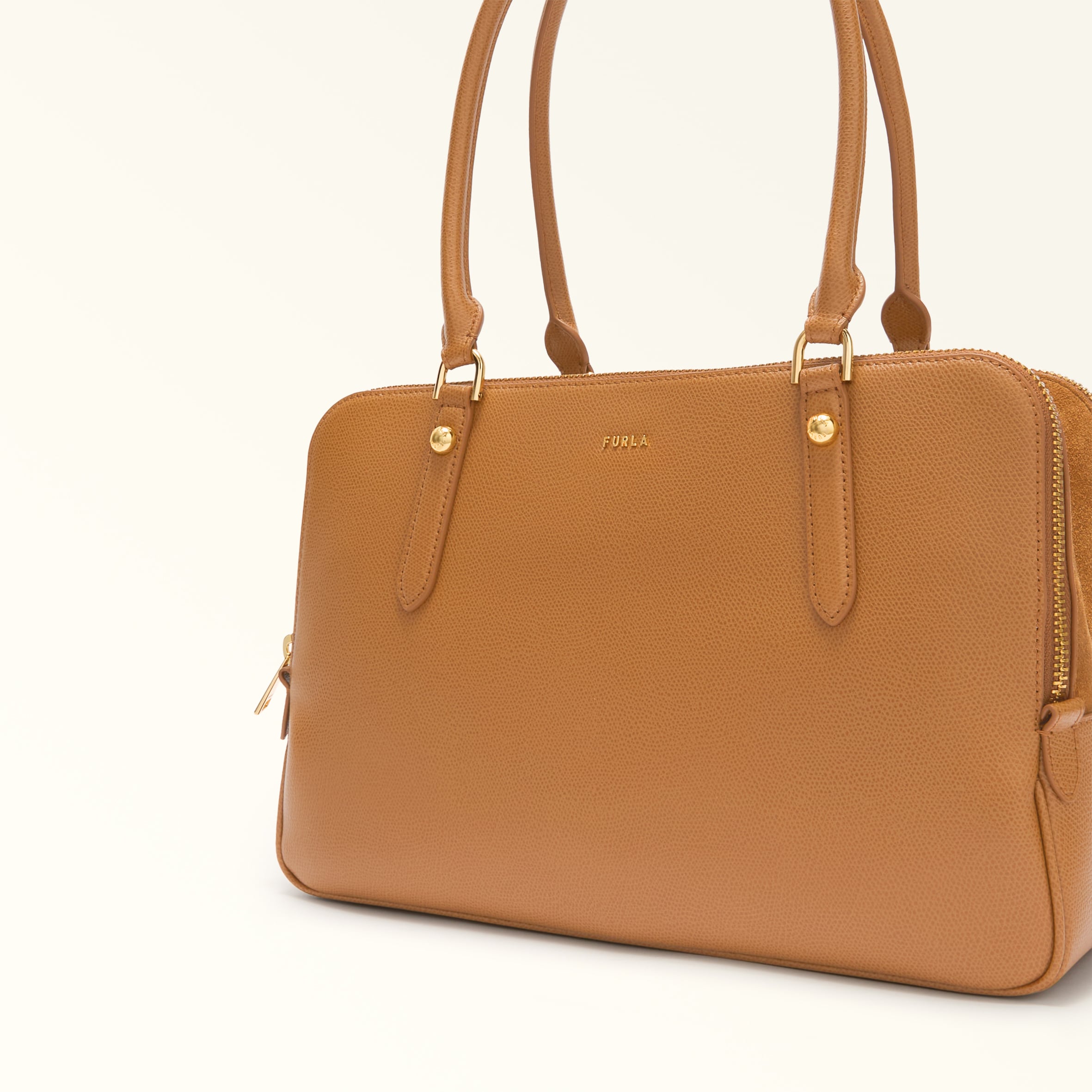 Furla borsa shopping in pelle "Giulia" Cuoio WB01872.4557S TABACCO