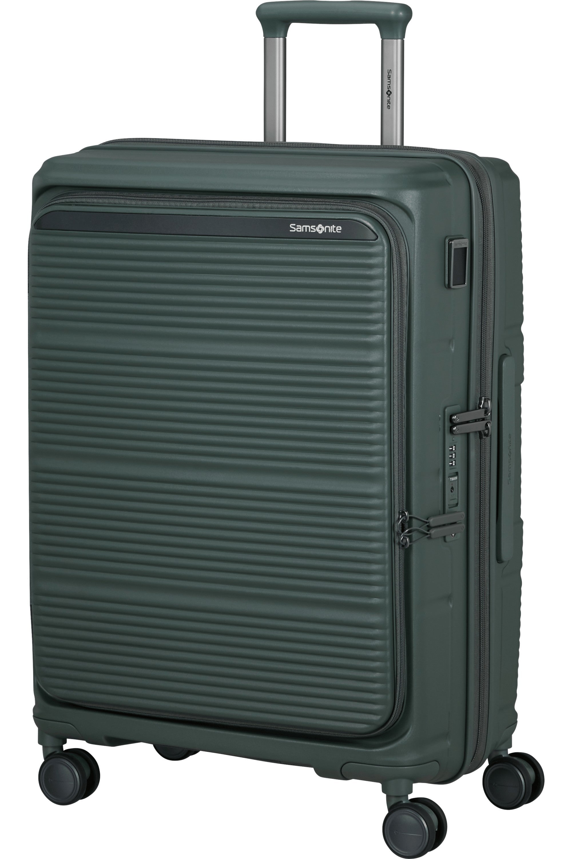 Samsonite trolley medio espandibile in polipropilene "Paralux Hs" Verde 156525.1633 OLIVE