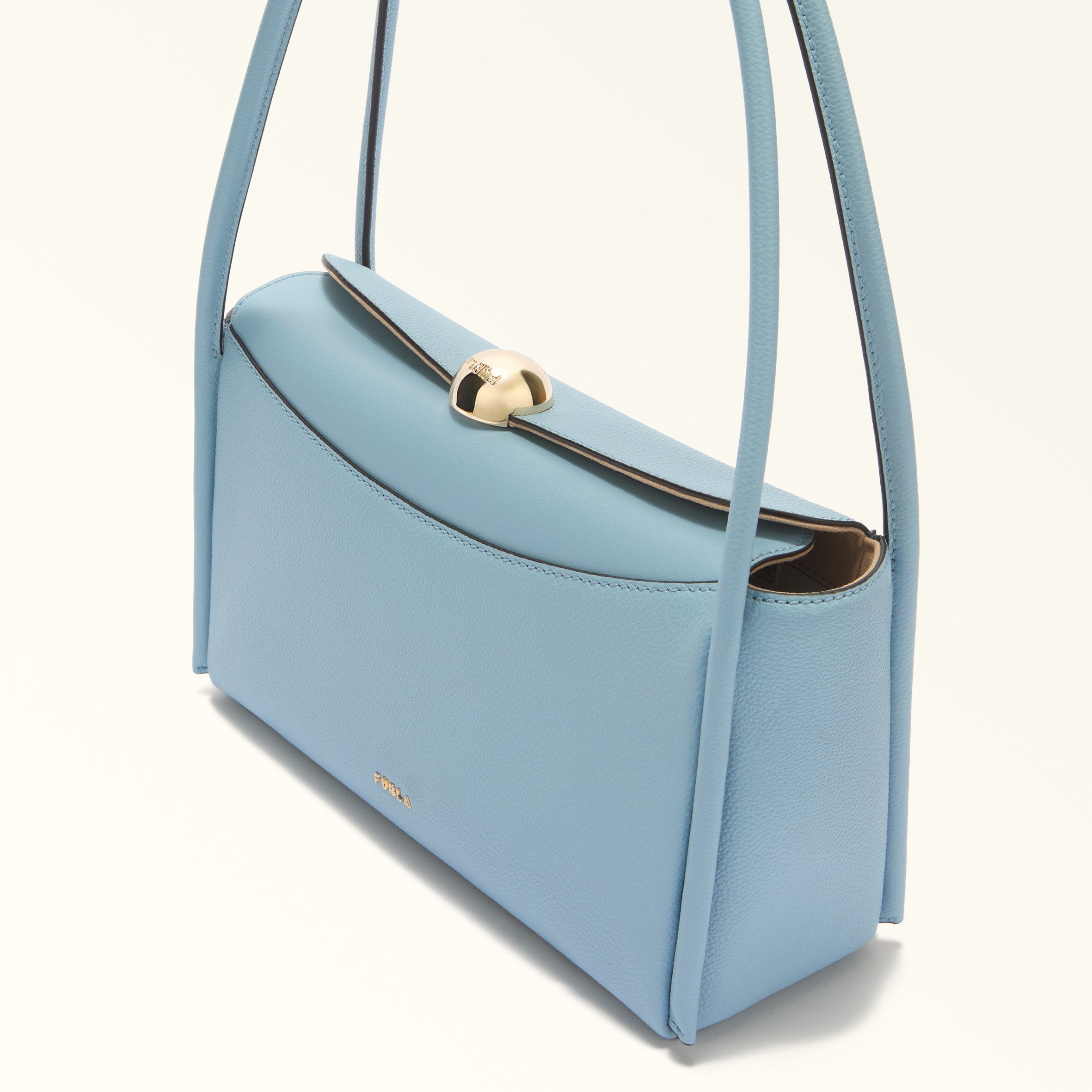 Furla borsa a spalla in pelle "Nicole" Azzurro WB01883.CDZ00 CARTA DA ZUCCHER